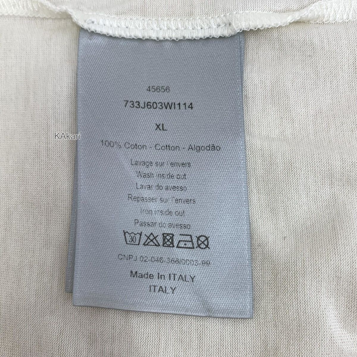 Dior White Short Sleeve Graphic Print T-Shirt Size US XL / EU 56 / 4 - 7 Thumbnail