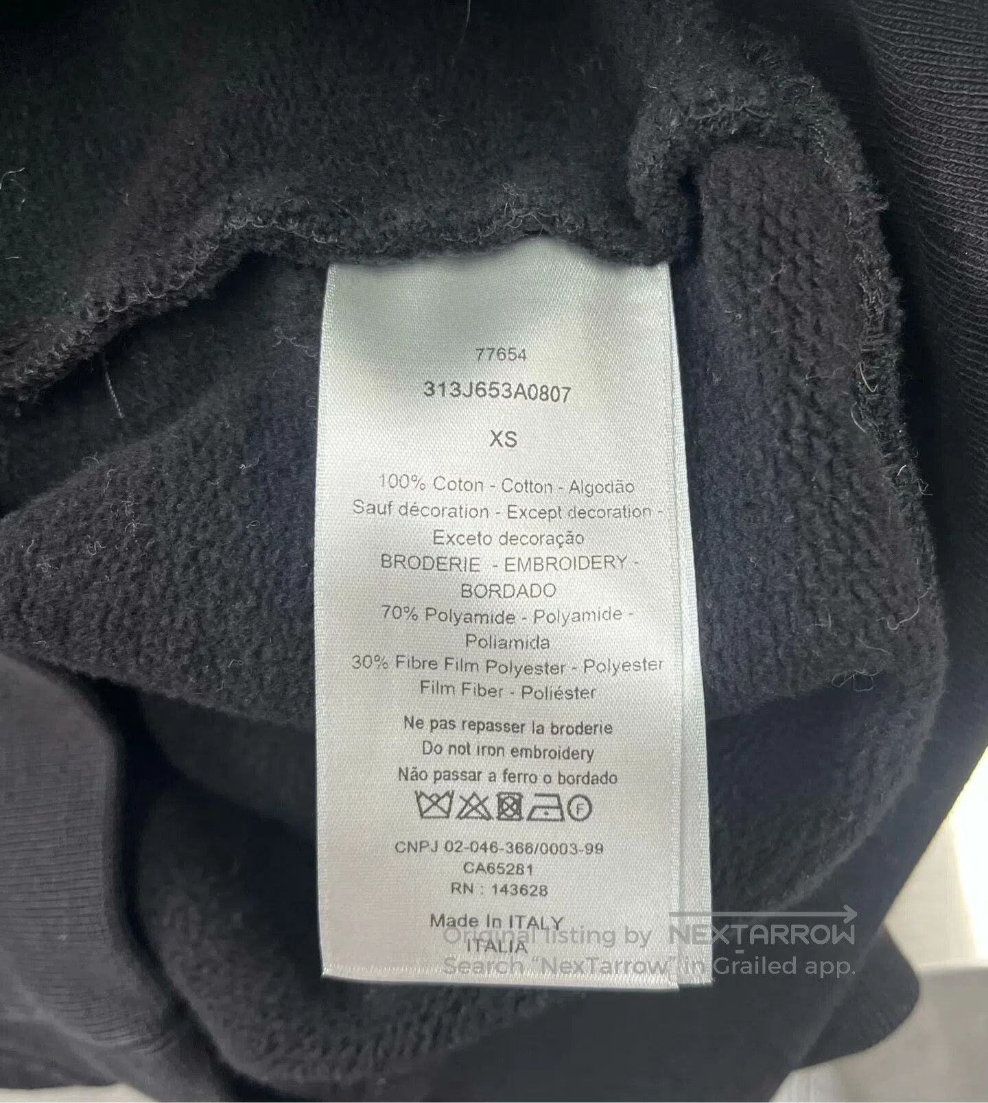 Dior Dior Glitter Flower Letter Embroidered Logo Hooded Sweatsh Size US XS / EU 42 / 0 - 4 Thumbnail