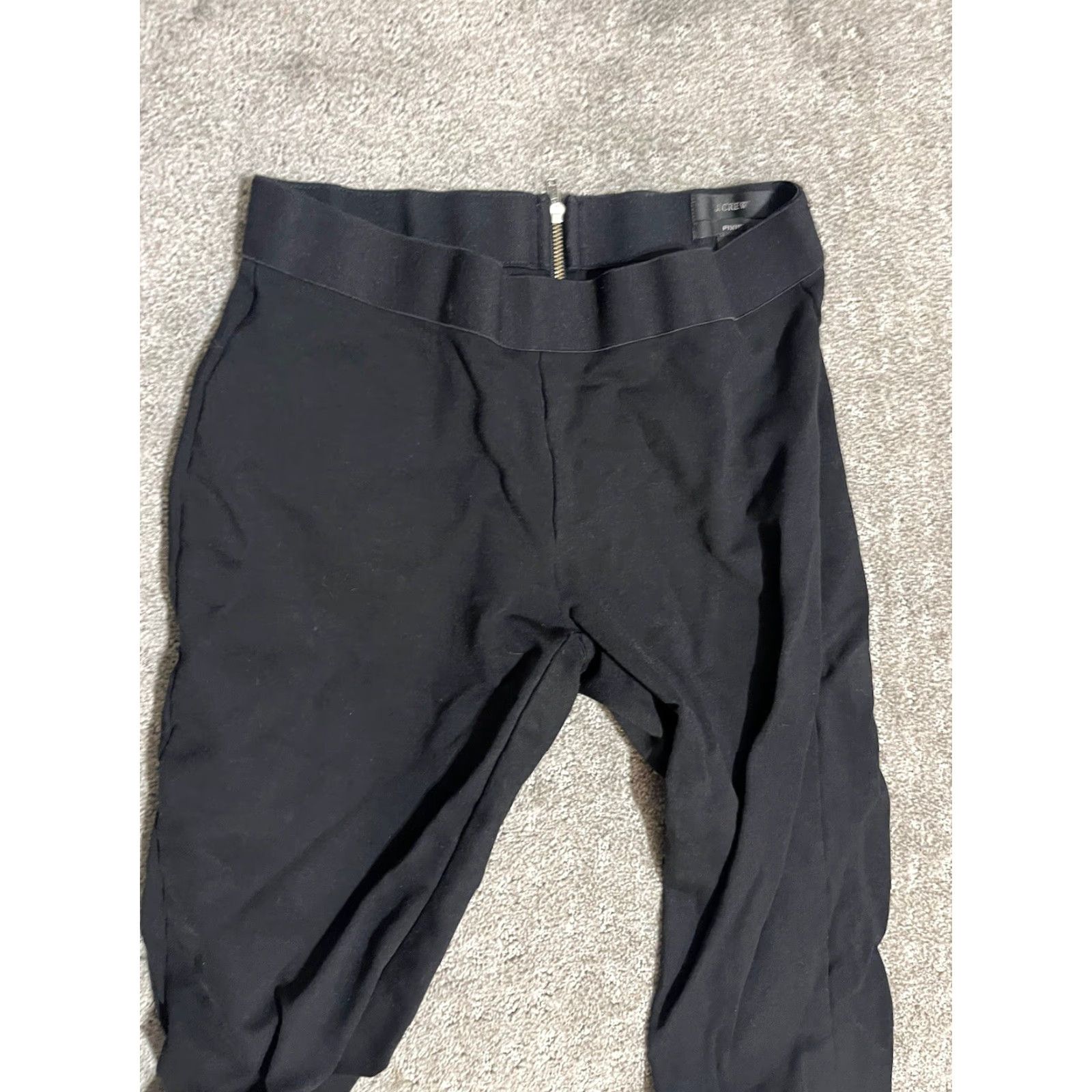 J.Crew J. Crew Pixie Pants Women's Black Solid Stretch Pants Size 2S Zipper Jegging Slim Size 26" / US 2 / IT 38 - 2 Thumbnail