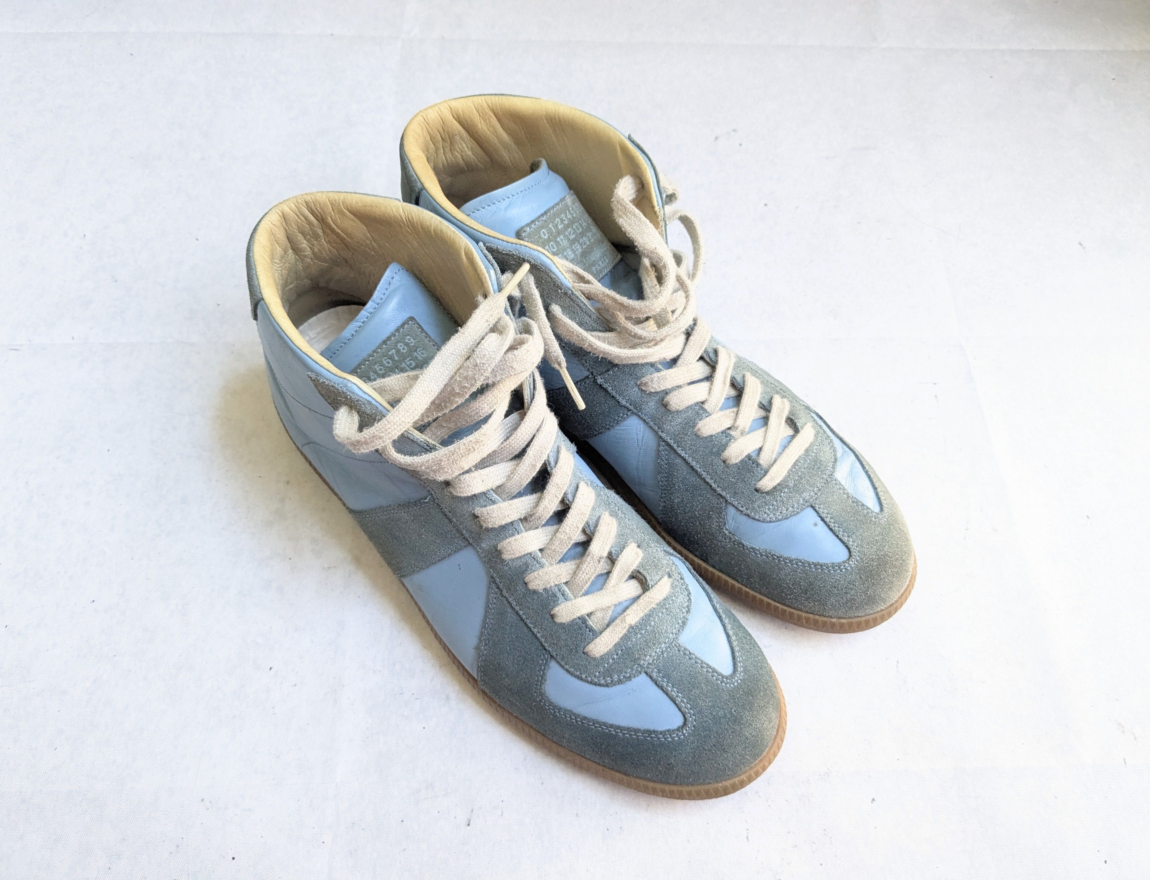 Maison Margiela Maison Margiela Replica GAT Blue 11 44 High Tops Gum Size US 11 / EU 44 - 4 Thumbnail