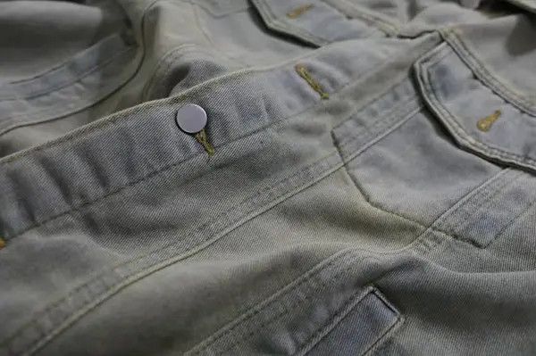 VIBE Vintage street washed and distressed denim jacket coat Size US L / EU 52-54 / 3 - 3 Thumbnail