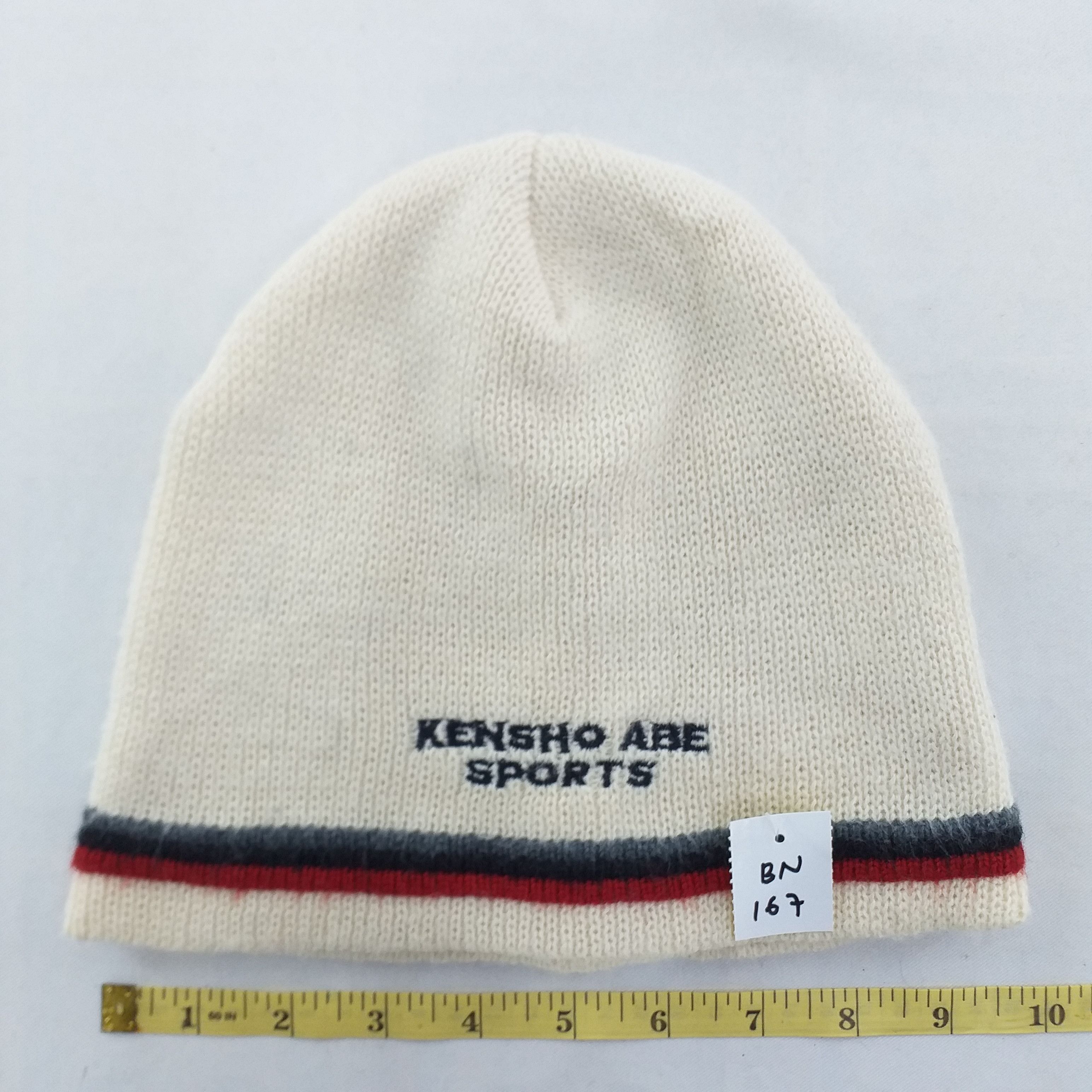 Japanese Brand Kensho Abe Sports Embroidery Snow Cap Hat Beanie BN167 Size ONE SIZE - 3 Thumbnail