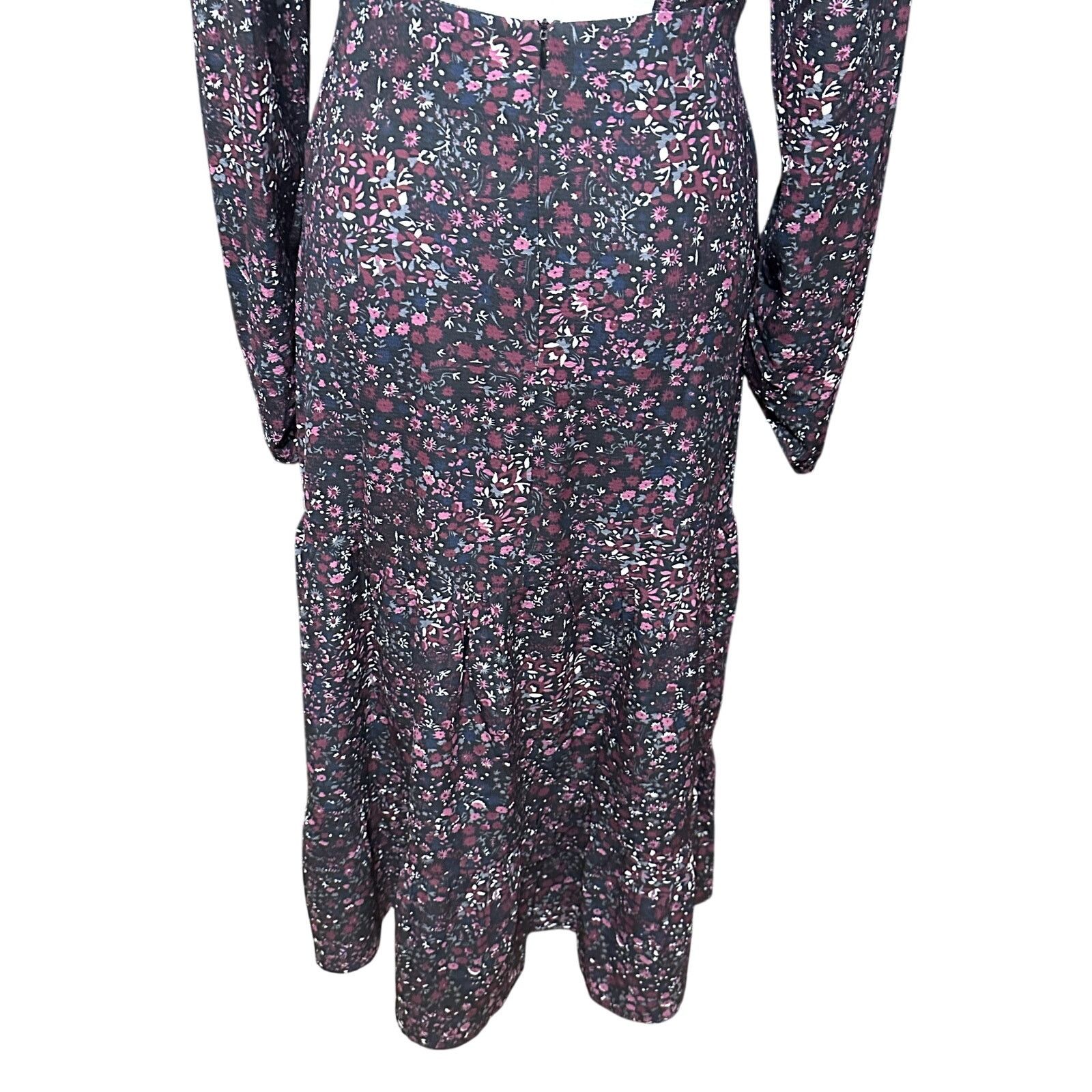 Other Area Stars Midi Dress Tiered Floral Open Back Multicolor S Size S / US 4 / IT 40 - 9 Thumbnail