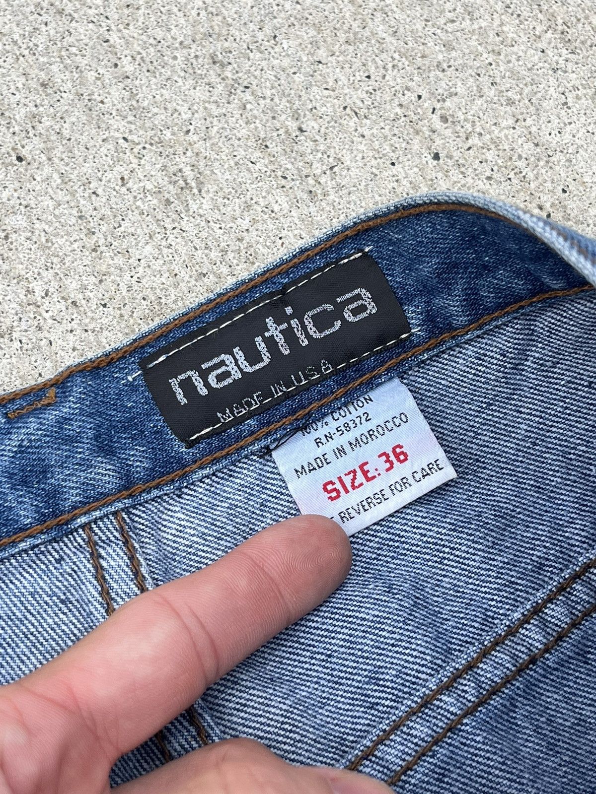 JNCO Vintage 90’s Nautica Competition Baggy Denim Shorts Size US 36 / EU 52 - 12 Thumbnail