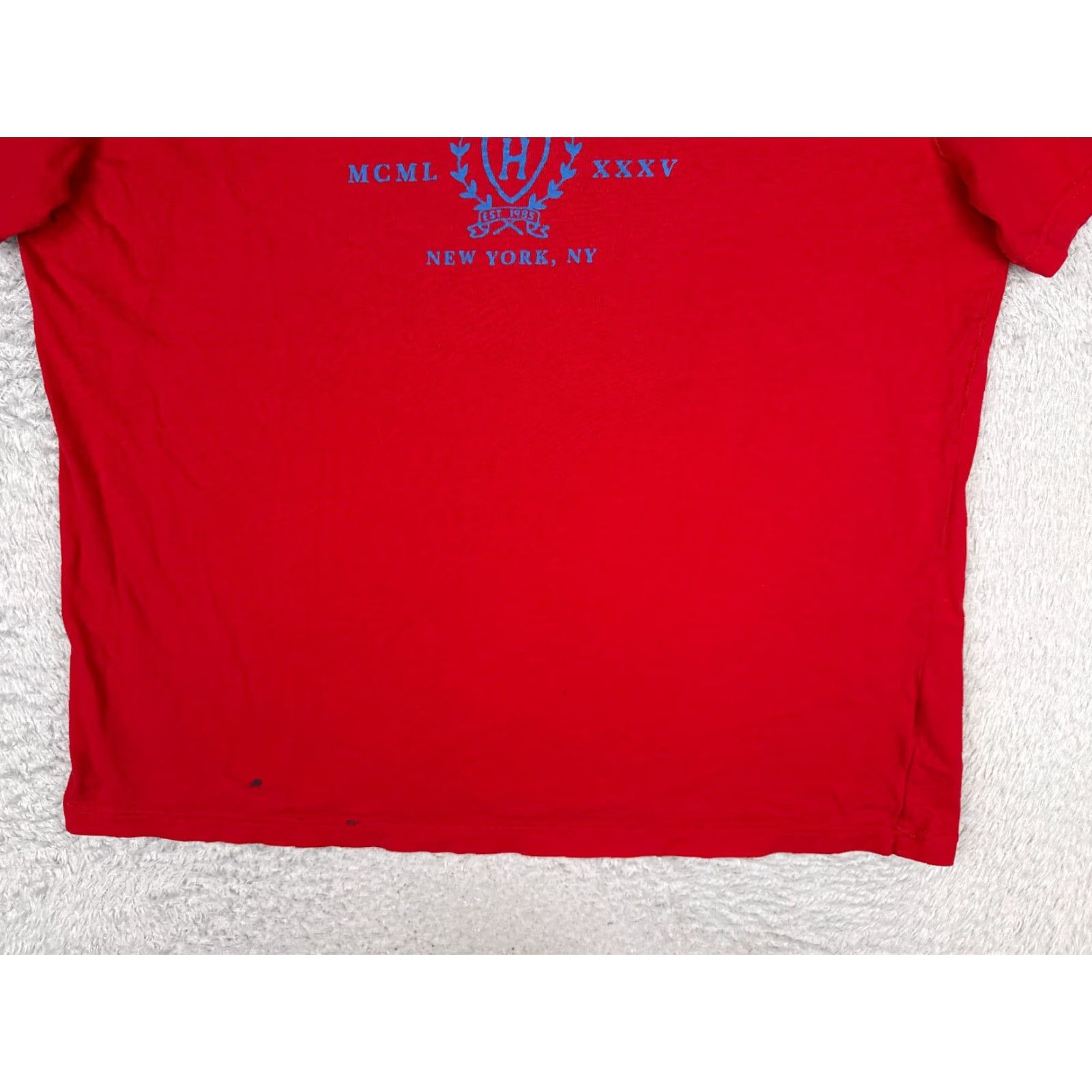 Tommy Hilfiger Tommy Hilfiger Shirt Adult 2XL Red 100% Cotton Crew Neck Embroidered Logo Mens Size US XXL / EU 58 / 5 - 5 Thumbnail