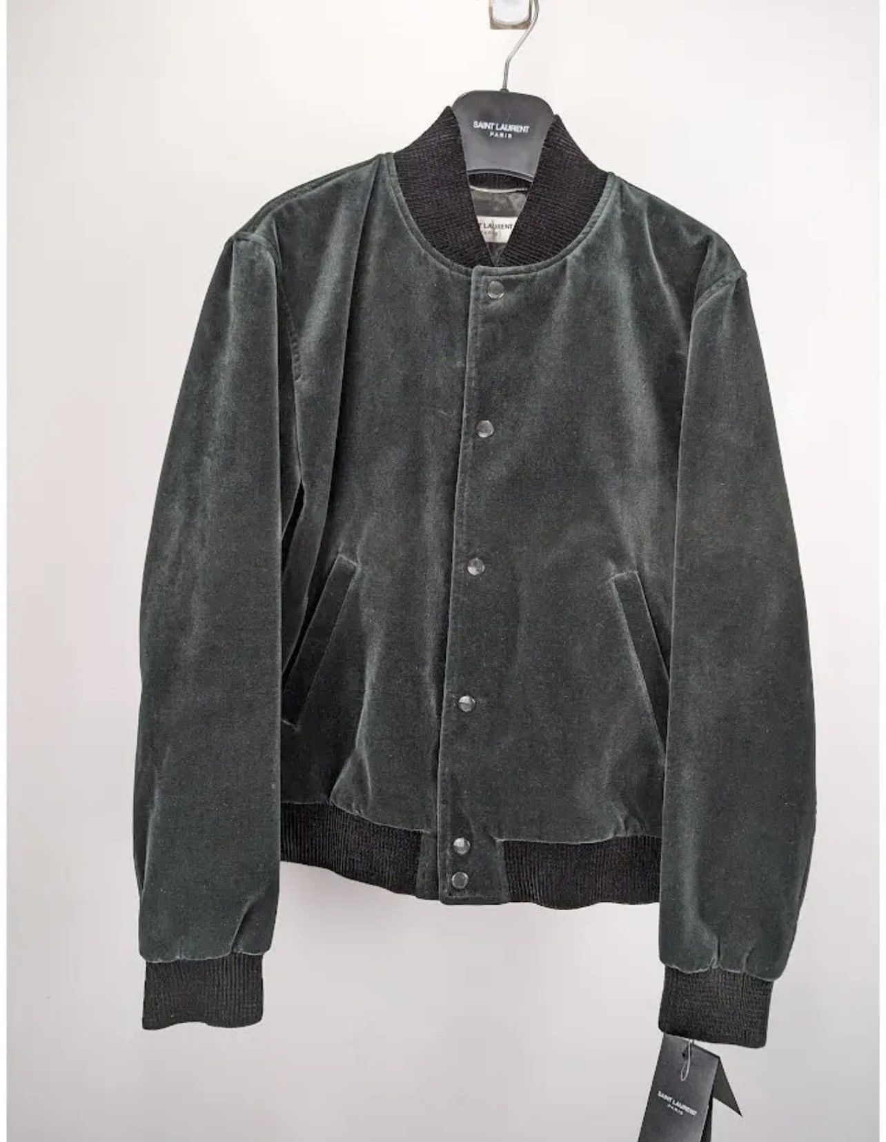 Saint Laurent Paris Saint Laurent teddy jacket in cotton velvet Size US S / EU 44-46 / 1 - 1 Thumbnail