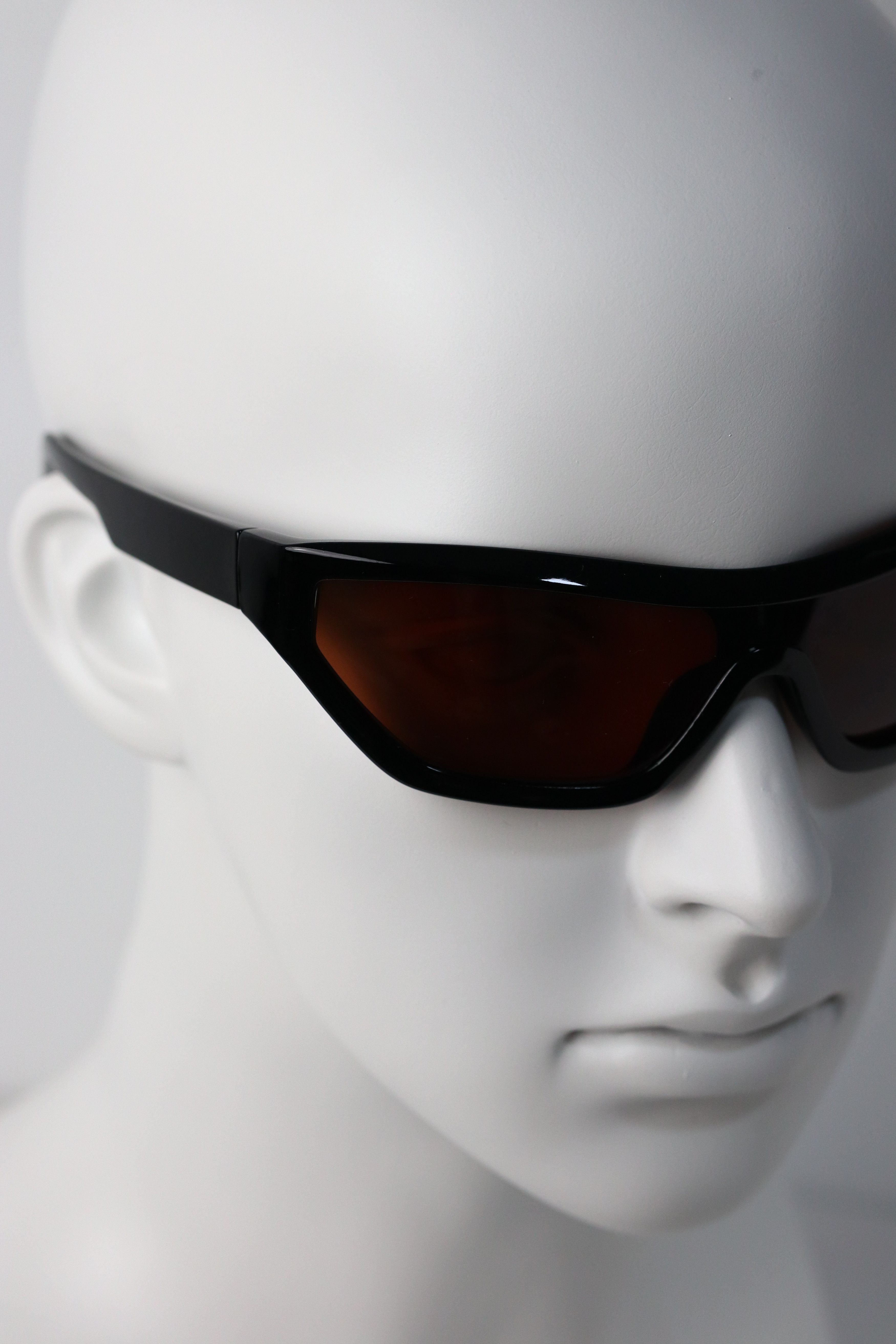 Japanese Brand Y2k Avant Garde Futuristic Rectangle Champagne Sunglasses OS Size ONE SIZE - 7 Thumbnail