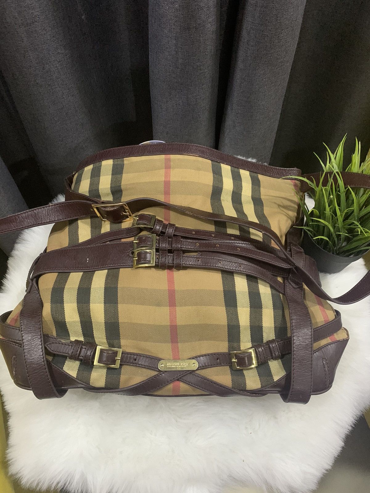 Burberry × Vintage INTAGE!! Messenger Bag BURBERRY Novacheck Size ONE SIZE - 2 Thumbnail