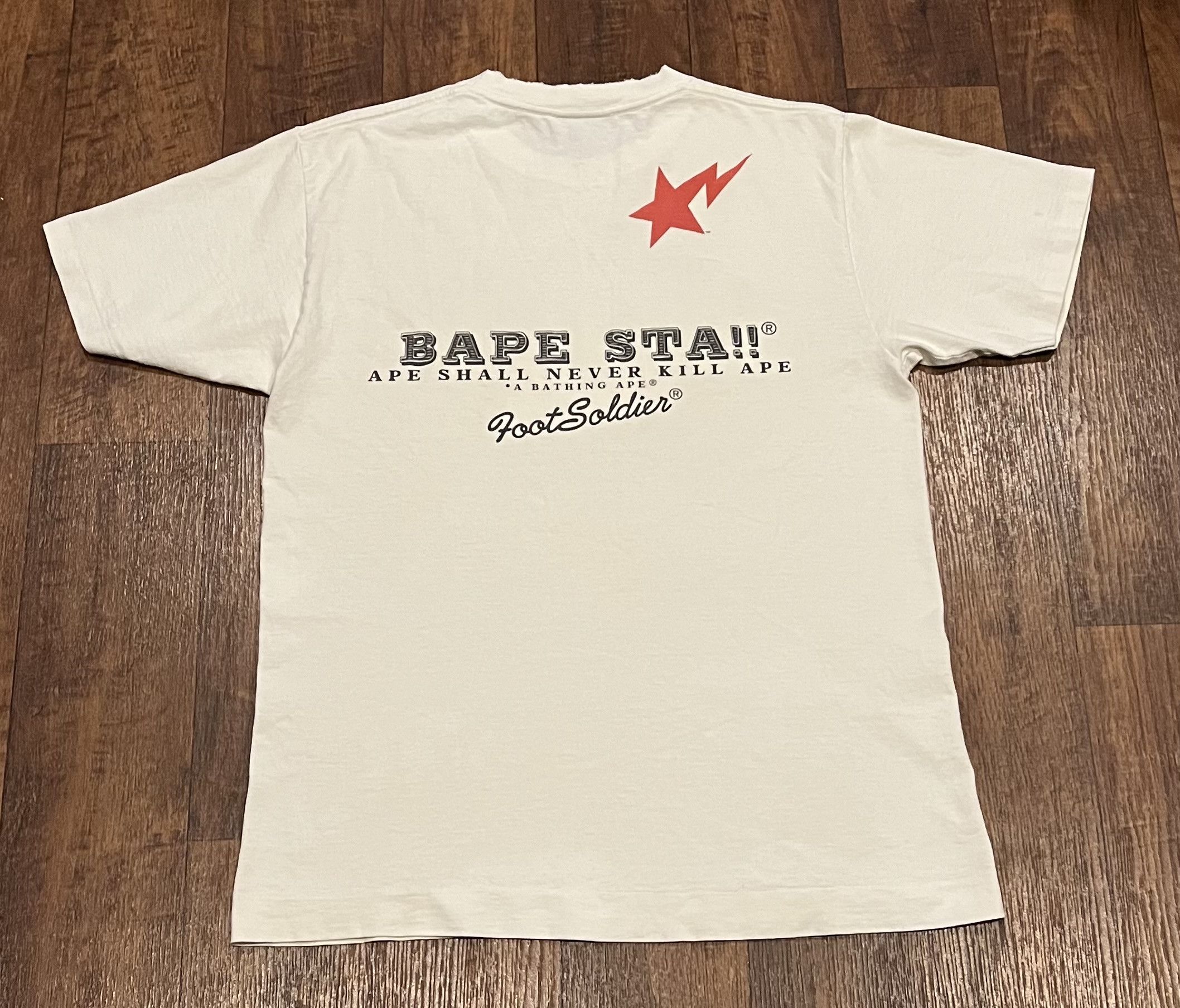 Bape Bape generals logo tee shirt Size US M / EU 48-50 / 2 - 2 Thumbnail