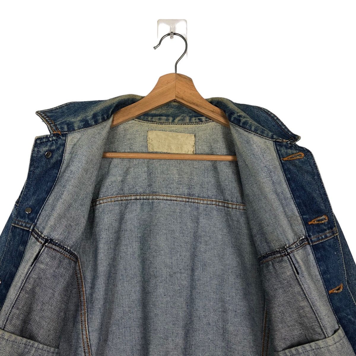 Japanese Brand 🔥90’s Vintage Denim Trucker Jacket Inspire Issey Miyake Size US M / EU 48-50 / 2 - 10 Thumbnail
