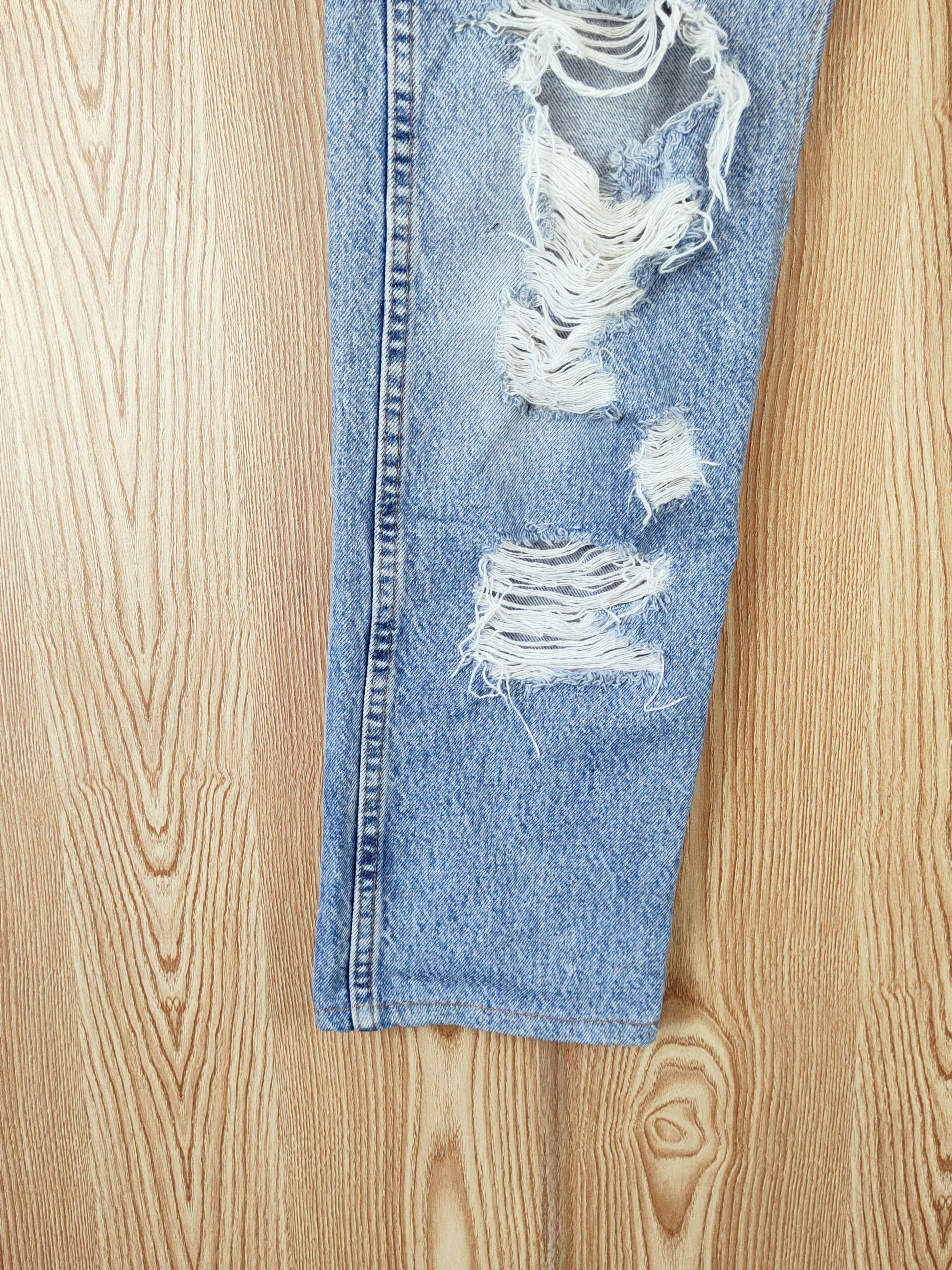 Japanese Brand Japanese Brand Blue Distressed Ripped Jeans #W801 Size US 32 / EU 48 - 4 Thumbnail