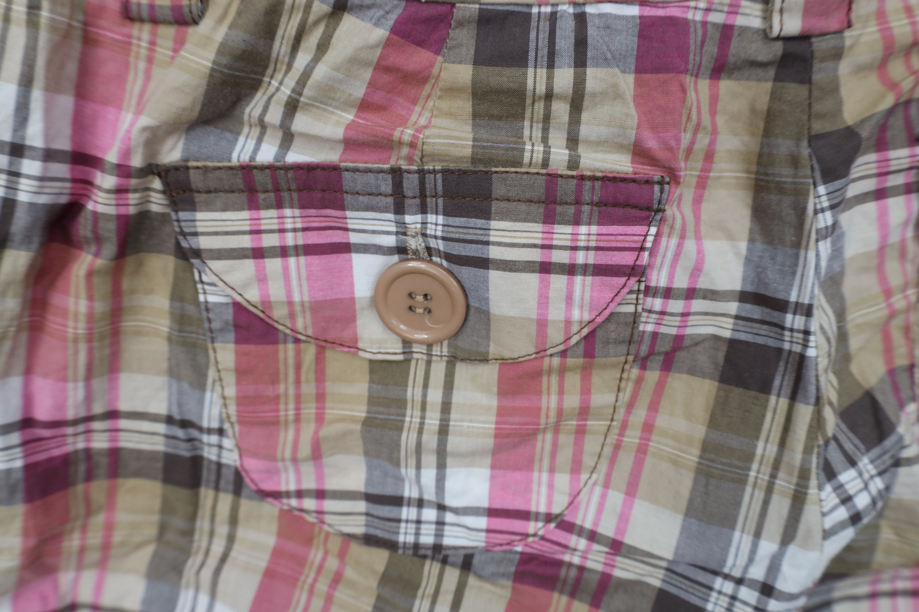 Forever 21 Vintage 90s Y2K Forever 21 Cuffed Stretch Shorts Plaid USA Size 30" / US 8 / IT 44 - 14 Thumbnail