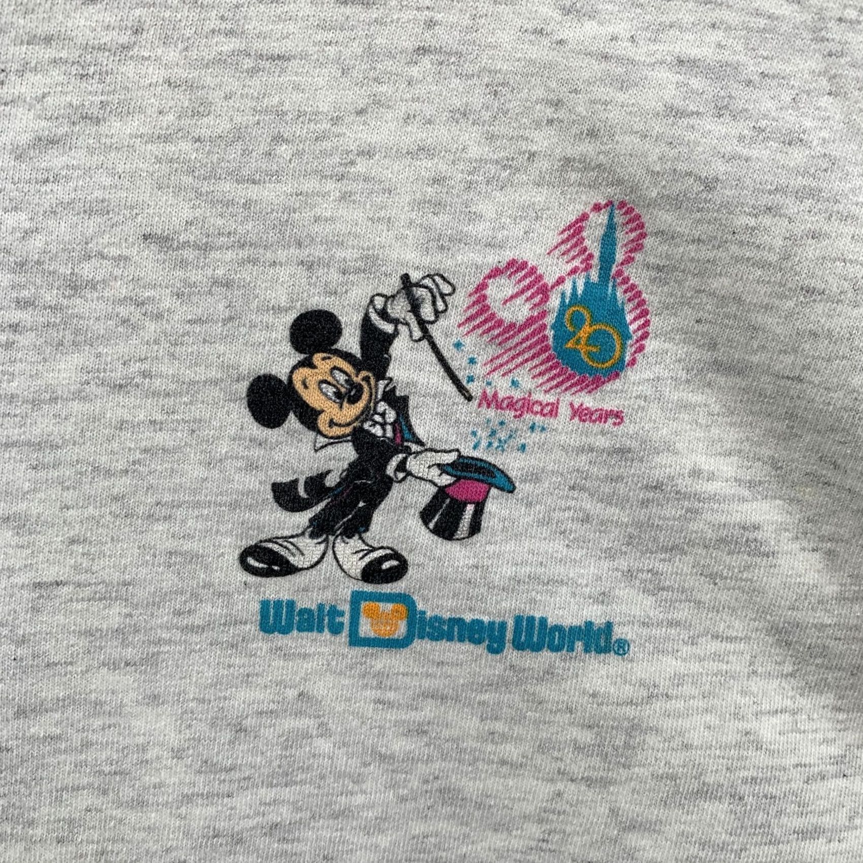 Disney Vintage 90s Disney Henley Shirt Gray Single Stitch 20th Anniversary Small 21x26 Size US S / EU 44-46 / 1 - 7 Thumbnail