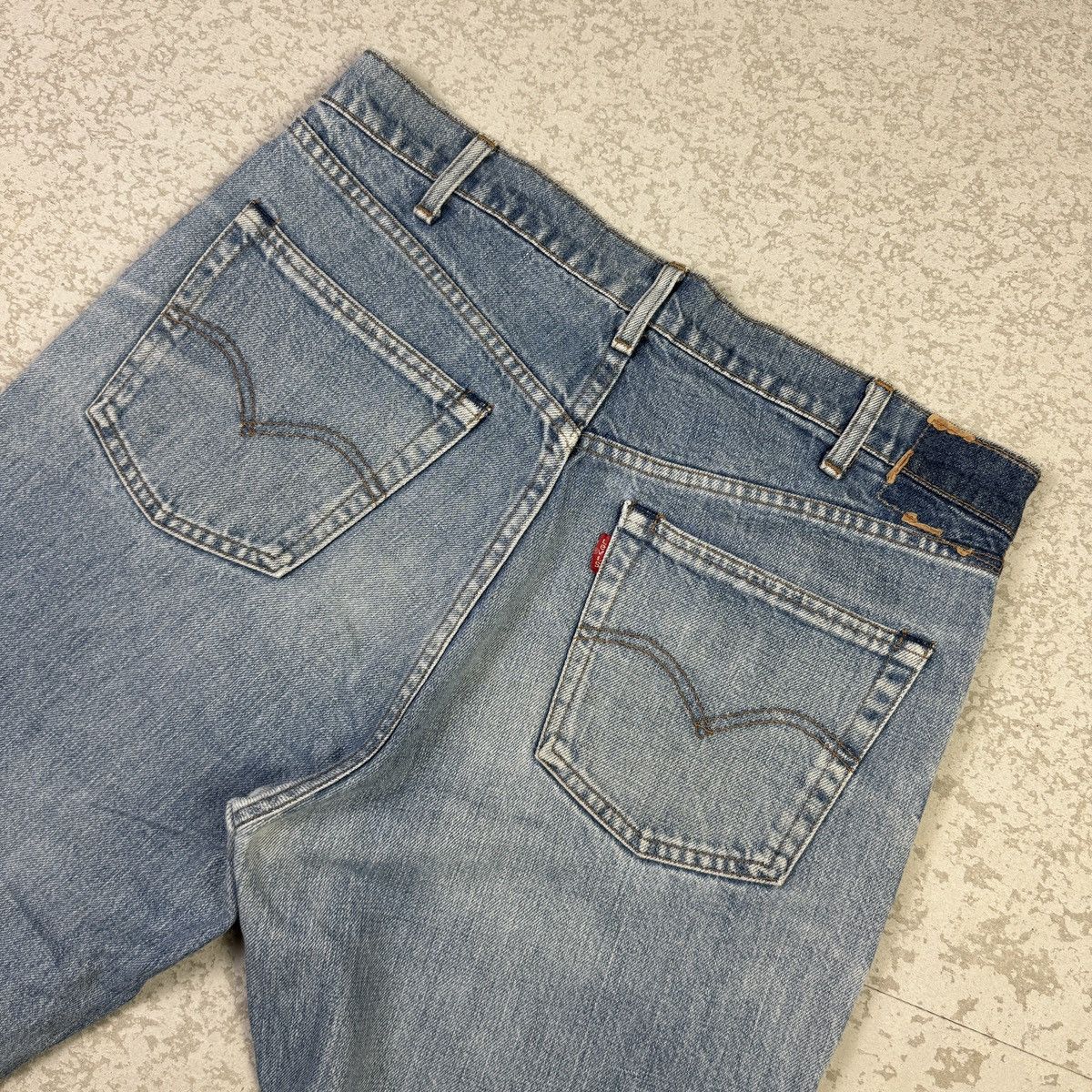 If Six Was Nine × Levi's × Vintage 💥Vintage 90s Levis 503 Distressed Light Blue Jean Size US 34 / EU 50 - 12 Thumbnail