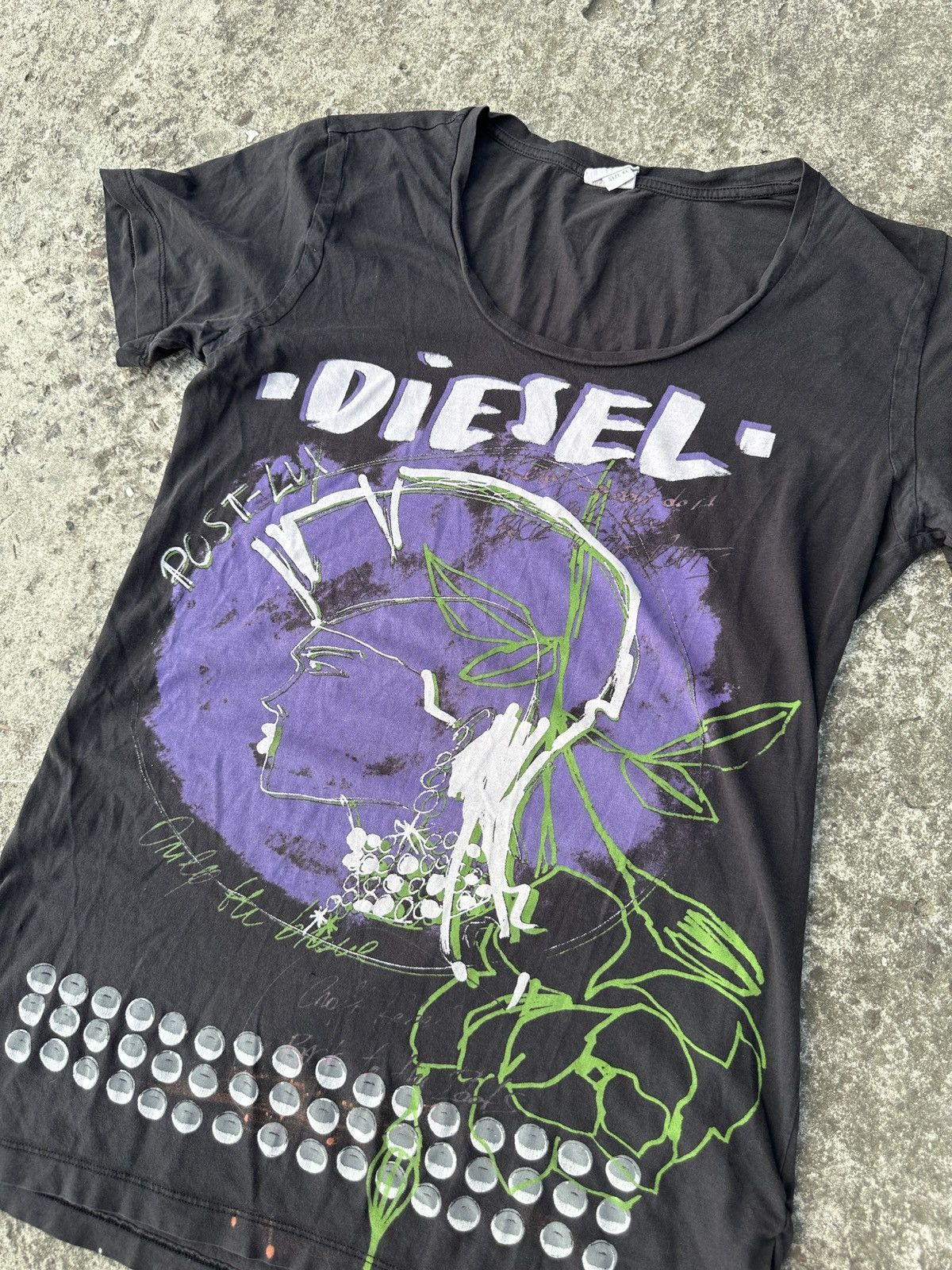 Diesel × Vintage Y2k vintage diesel t-shirt logo Streetwear rare style casual Size XL / US 12-14 / IT 48-50 - 3 Thumbnail