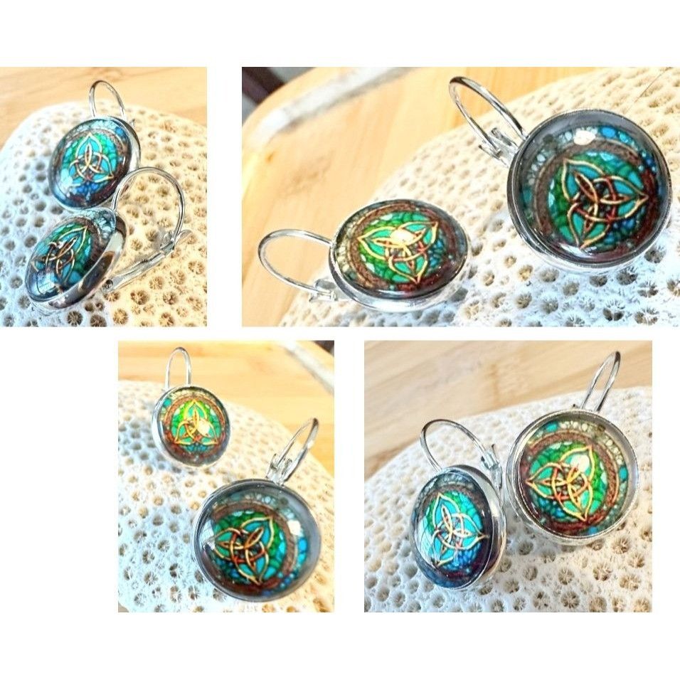 Handmade Celtic Knot Earrings Irish Dancing Girl Parade Trinity Symbo Size ONE SIZE - 6 Thumbnail