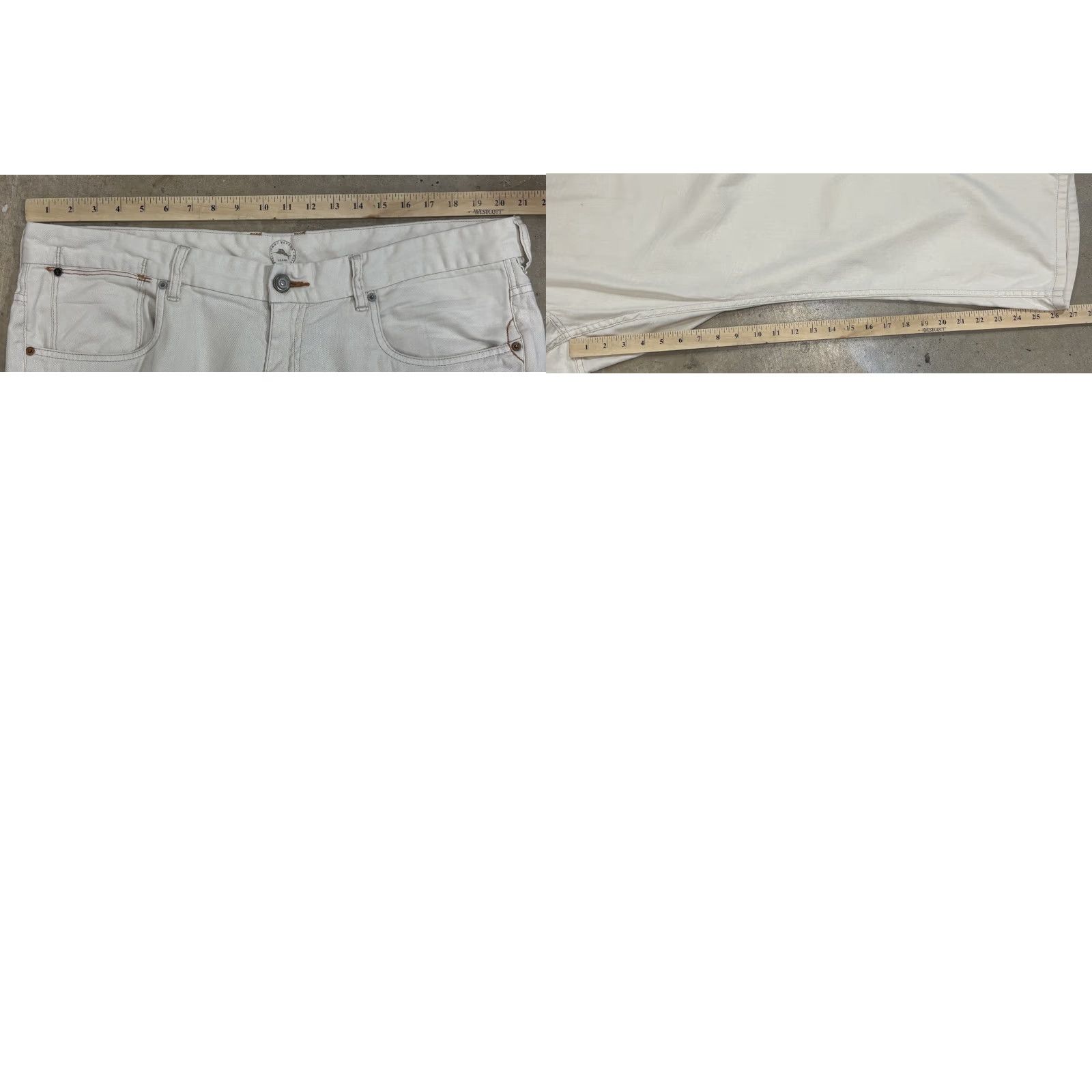 Tommy Bahama Tommy Bahama Pants 40x27 Beige Linen Blend 5 Pocket Flat Front Casual Beach Travel Preppy Tropical Mens Size US 40 / EU 56 - 8 Thumbnail
