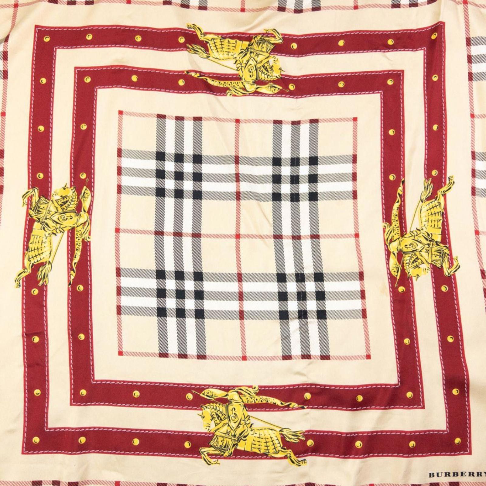Burberry Vintage Burberry Nova Check Silk Scarf Size ONE SIZE - 4 Thumbnail