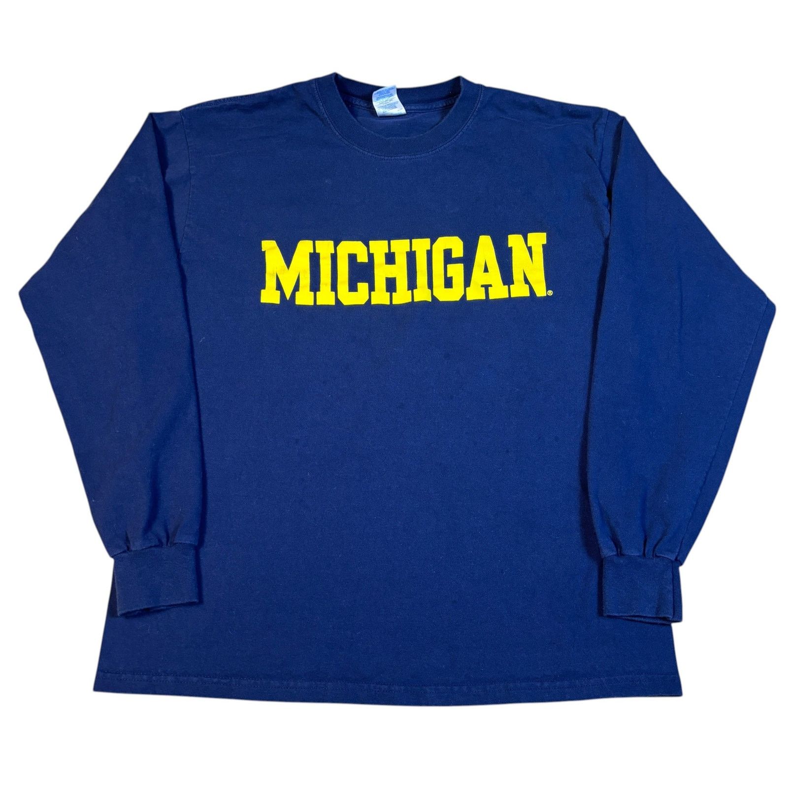Gildan vintage y2k 2000s University of Michigan longsleeve large Size US L / EU 52-54 / 3 - 1 Thumbnail