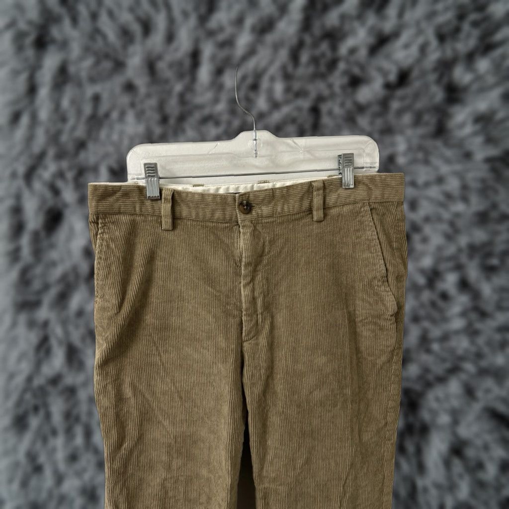 Vintage LL Bean Corduroy Pants Mens 33x28 Tan Stretch YKK Classic Fit 502835 Khakis Pants Men Beige Straight Front 5-Pocket Casual Workwear Vintage No N/A Size US 33 - 1 Thumbnail