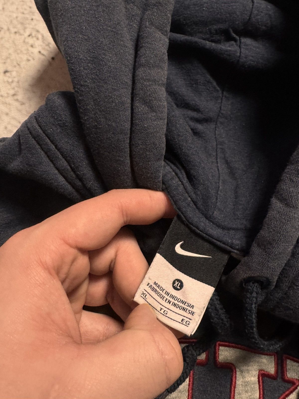 Nike × Vintage NIKE VINTAGE CENTER LOGO OVERSIZE BOXY HOODIE Size US XL / EU 56 / 4 - 5 Thumbnail
