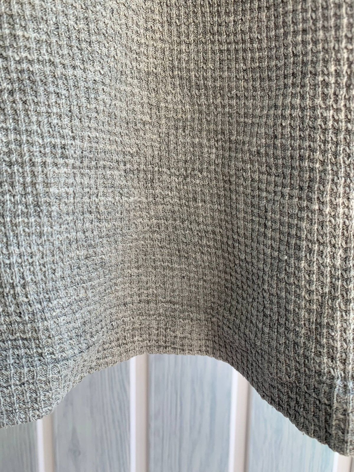 Our Legacy Our Legacy AW 2014 Spun Sumo Women Gray Waffle Knit T-Shirt Size M / US 6-8 / IT 42-44 - 17 Thumbnail