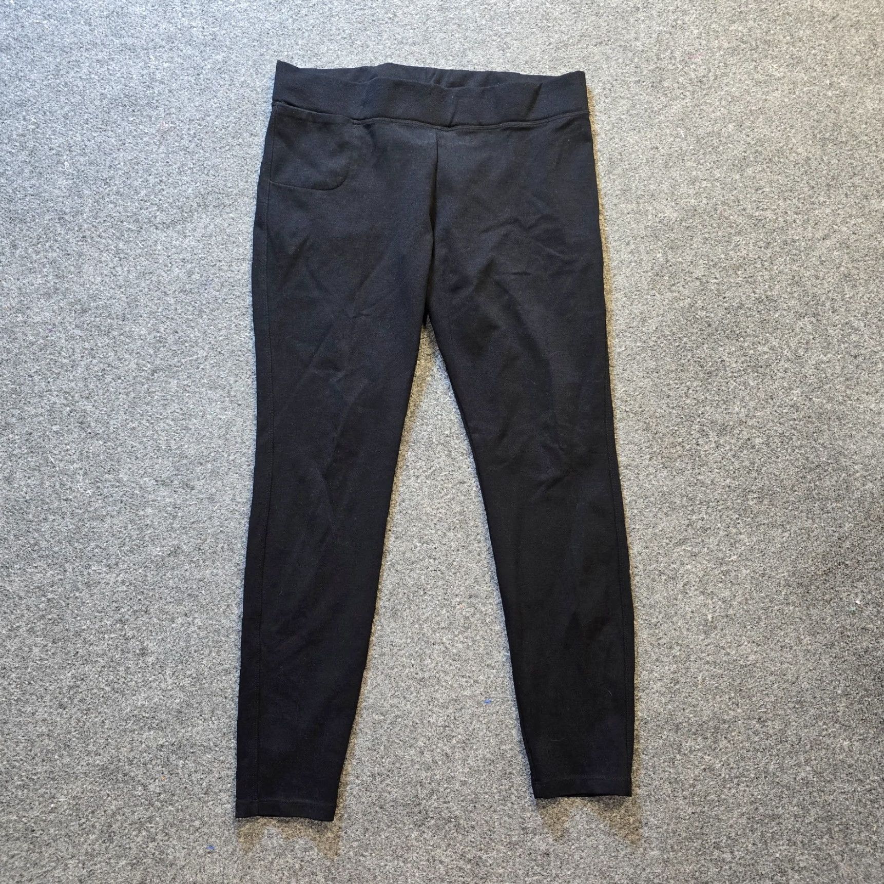 Vintage American Giant Pants Womens 14 Black Skinny Leggings Stretch Casual Capsule Capsule? Size 36" / US 14 / IT 50 - 2 Thumbnail