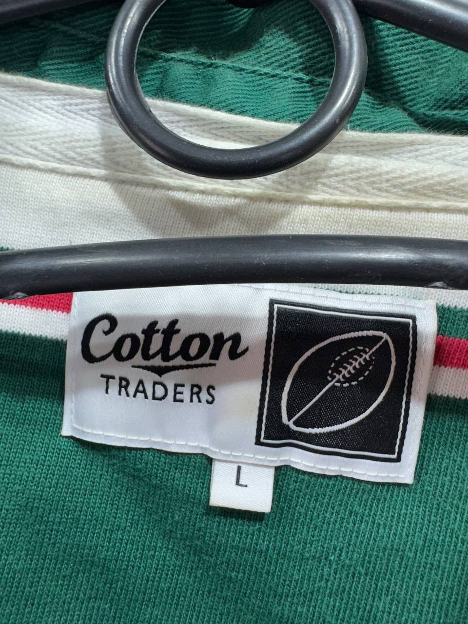 Cotton Traders Leicester Tiger Jersey Rugby Shirt Green White Cotton Trader Size US L / EU 52-54 / 3 - 7 Thumbnail