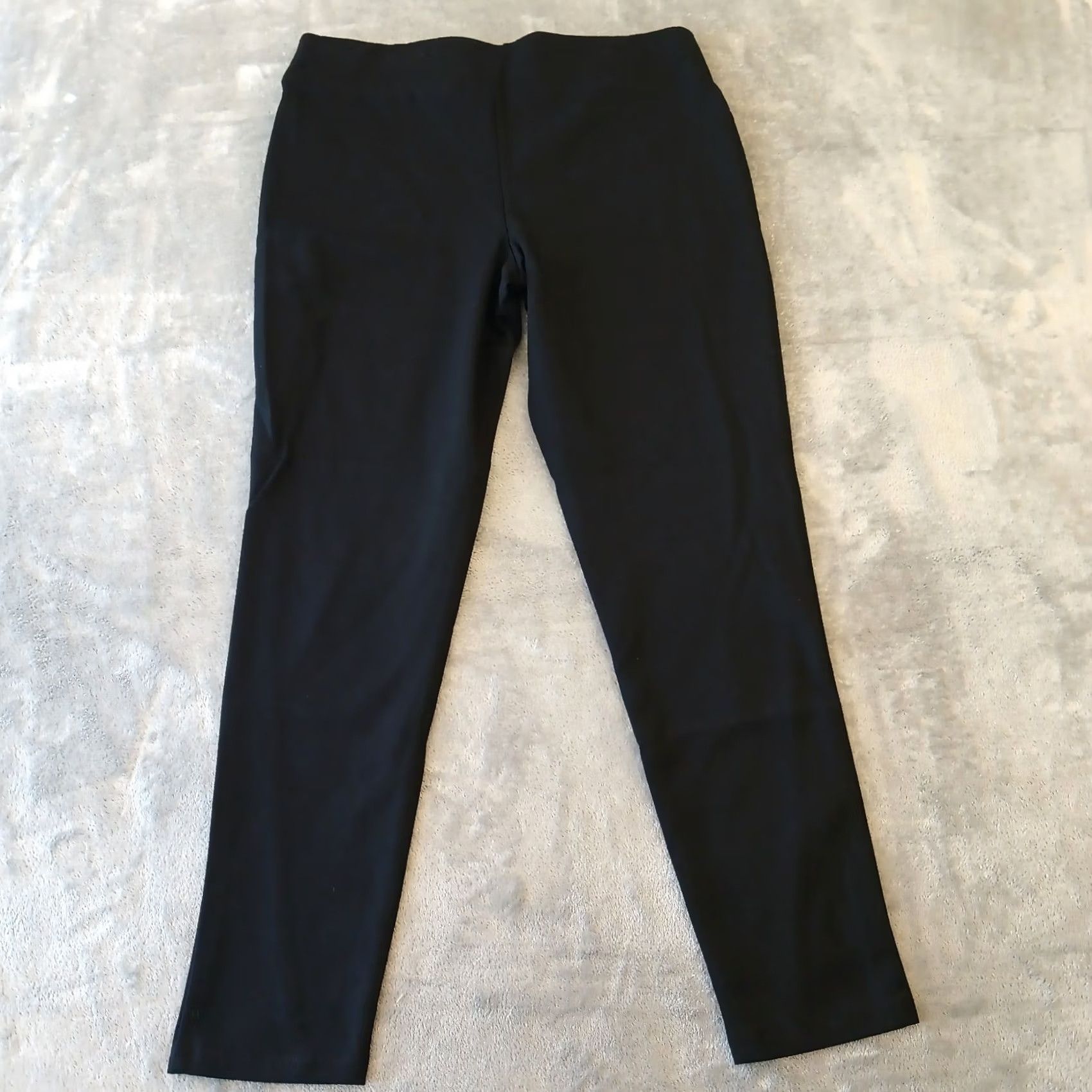 Vintage INC International Concepts Ankle Pants Womens Size 16 Black Pull On Skinny Stretch Size 38" / US 16 / IT 52 - 2 Thumbnail