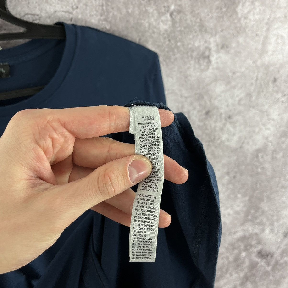 Diesel × Vintage Diesel Underwear T-Shirt Small Logo Navy Size L Size US L / EU 52-54 / 3 - 5 Thumbnail
