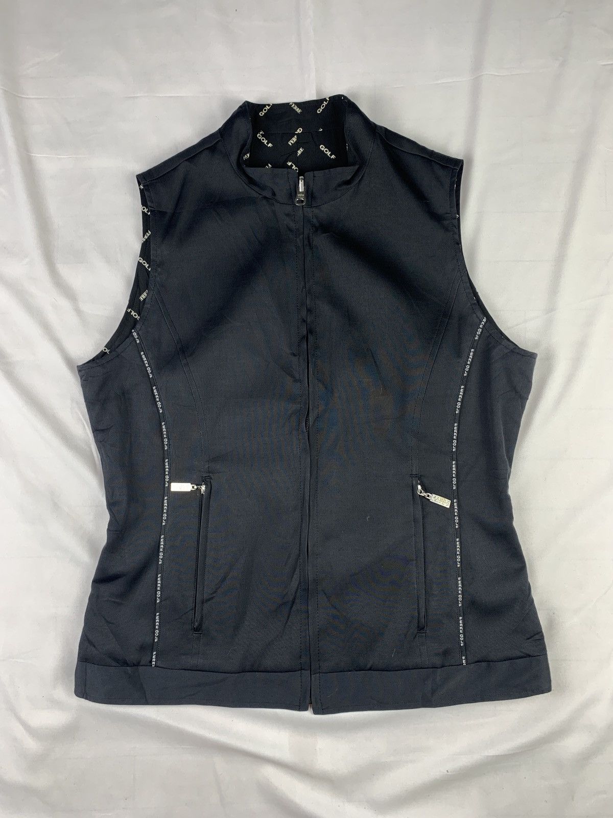 Gianfranco Ferre 2000s Gianfranco Ferre Golf Italy Revesible Monogram Vest Size L / US 10 / IT 46 - 1 Thumbnail