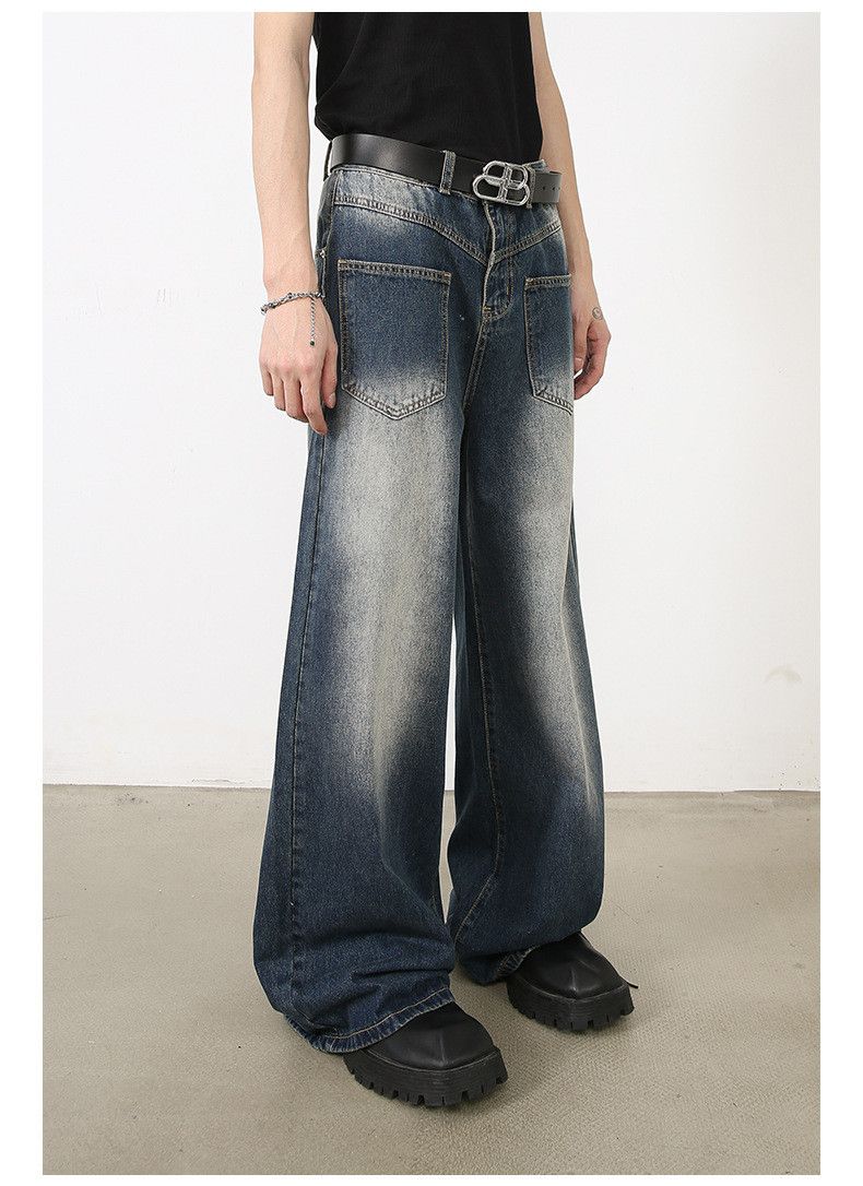 Japanese Brand Japanese retro loose straight trend pocket jeans Size US 32 / EU 48 - 3 Thumbnail