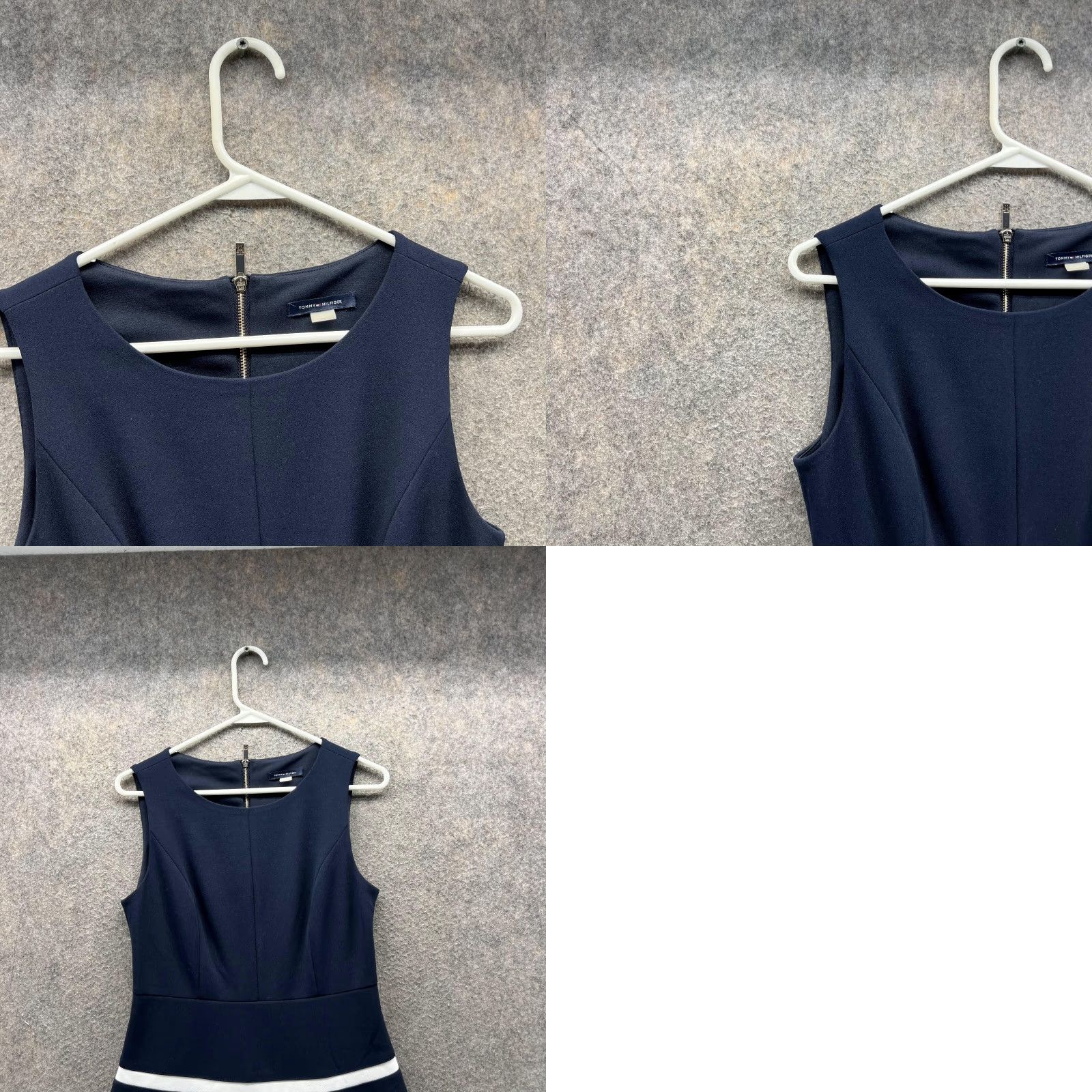 Tommy Hilfiger Tommy Hilfiger Dress Women 4 Ladies Blue Navy A-Line Sleeveless Knit Polyester Short Dress Women's 4 Size S / US 4 / IT 40 - 8 Thumbnail
