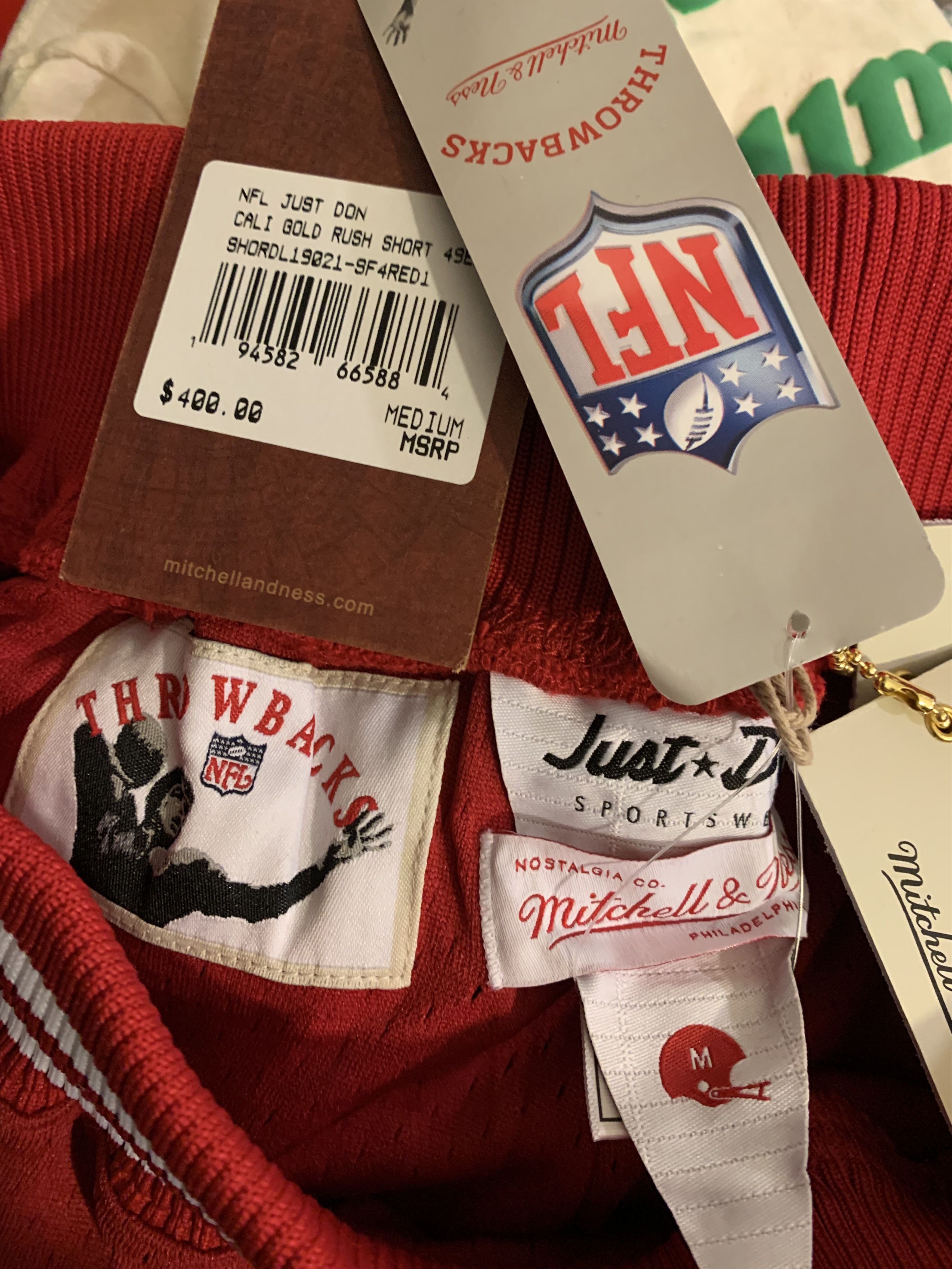 Just Don × Mitchell & Ness SF 49ers Just Don x Mitchell & Ness NFL Shorts Limited Size US 32 / EU 48 - 8 Thumbnail