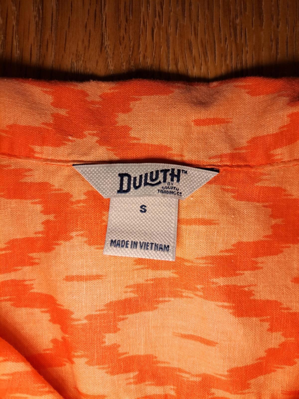 Duluth Trading Company Duluth Trading Button Up Shirt Womens Small Orange Hemp Size S / US 4 / IT 40 - 2 Thumbnail