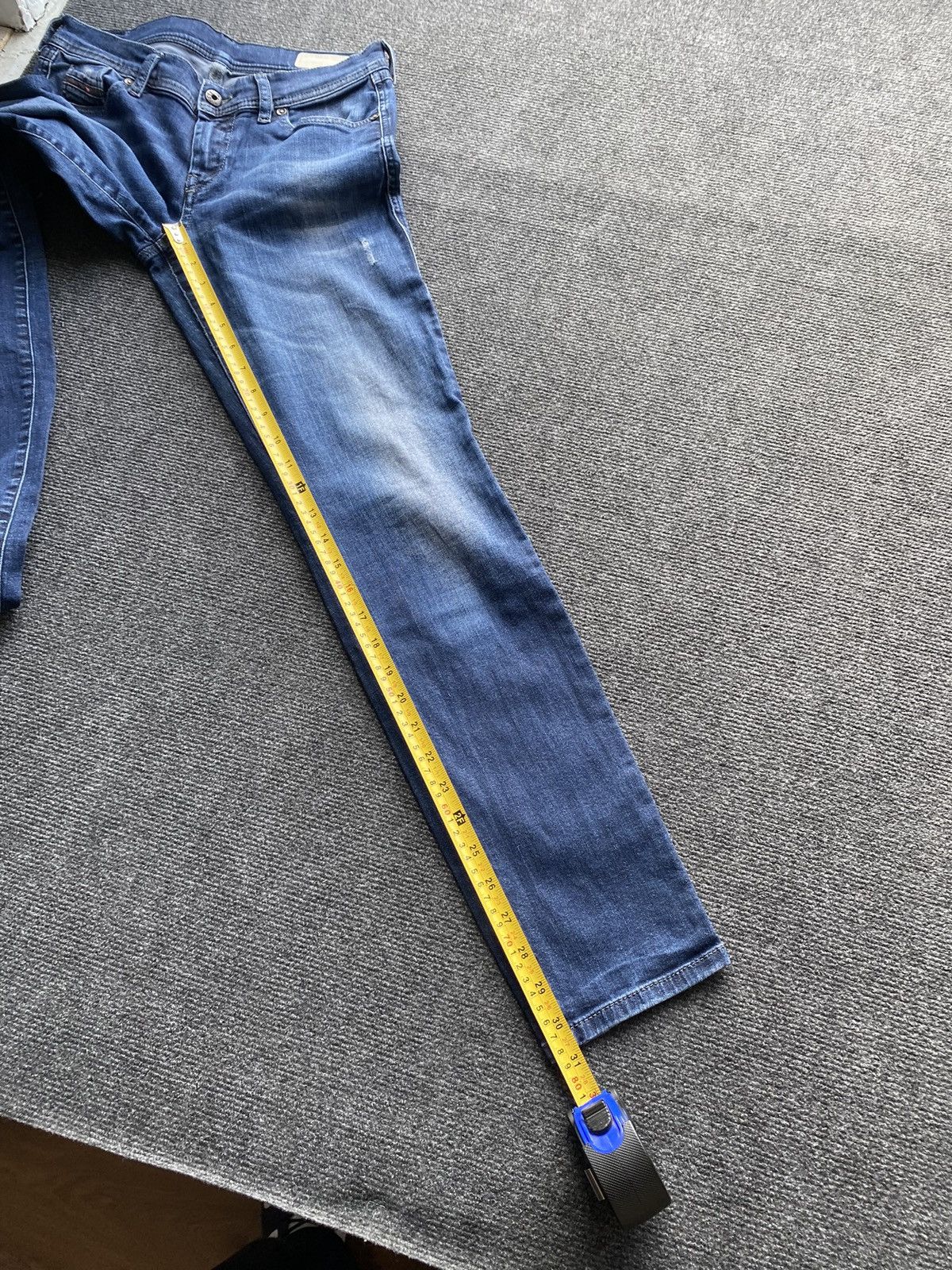 Diesel 🔥Opium Punk Diesel francy blue jeans women 28 alt goth emo Size 28" / US 6 / IT 42 - 9 Thumbnail