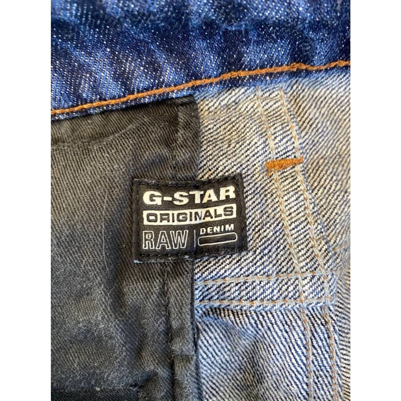 G-Star G-Star Jeans Mens Tapered 29x32 Blue Denim Straight Leg Belt Loop Regular Fit 5-Pocket Craftwear Denim Jeans Size US 29 - 7 Thumbnail
