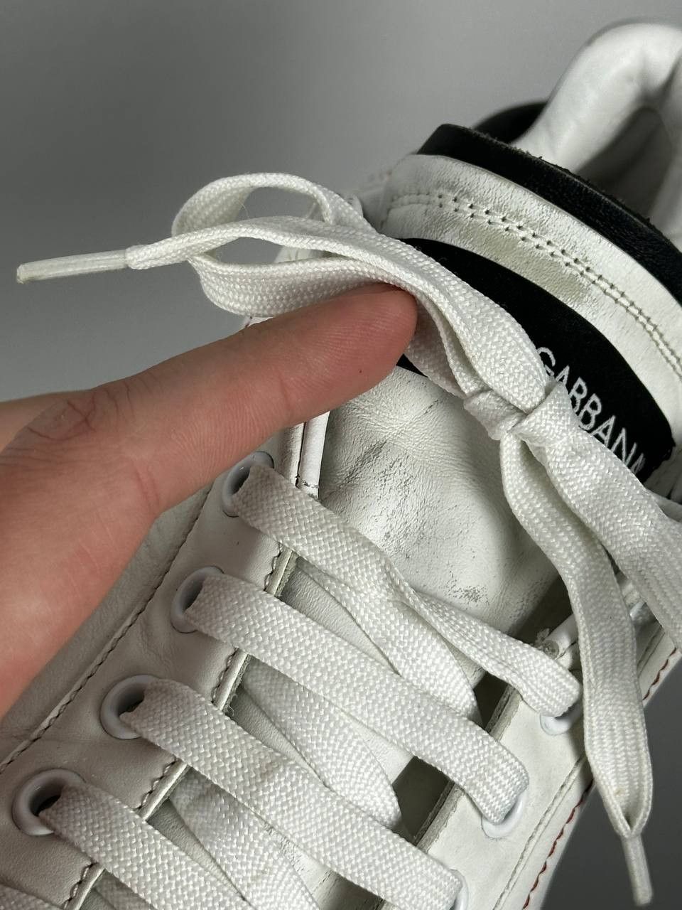 Dolce & Gabbana Dolce & Gabbana Portofino White Sneakers Luxury Leather Size US 10 / EU 43 - 8 Thumbnail