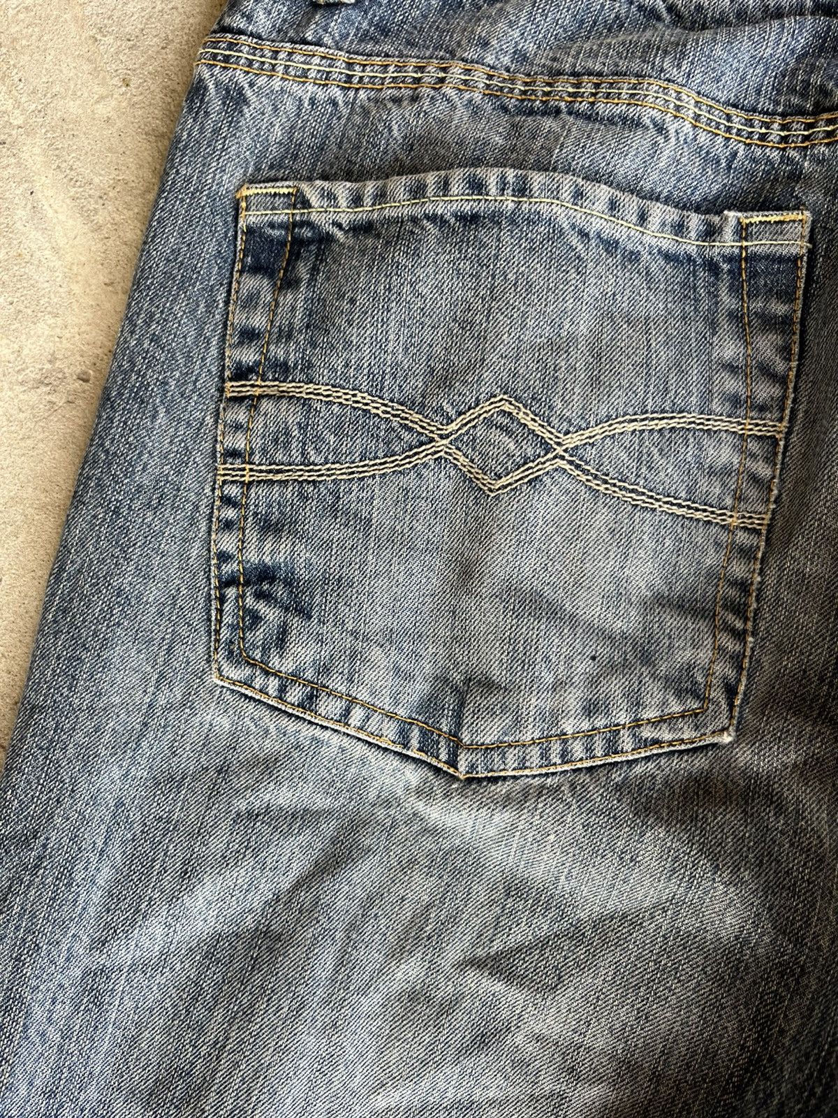 If Six Was Nine × Japanese Brand × Le Grande Bleu (L.G.B.) Faded Thrashed Crash Denim Pants Jeans like Rick Owens Y2K Size US 33 - 19 Thumbnail