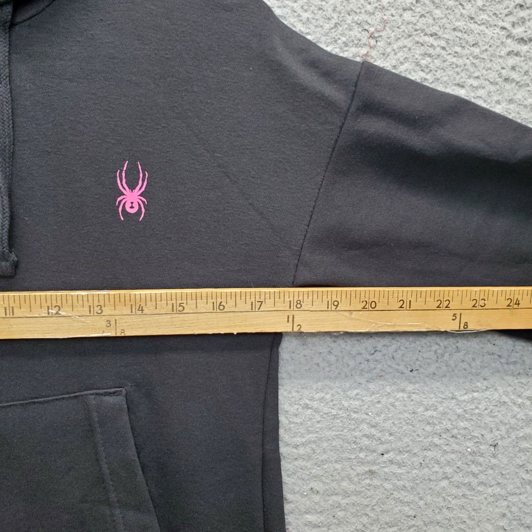 Spyder Spyder Womens Hoodie S Black Fleece Lined Kangaroo Pocket Pullover SPFFB585-001 Size S / US 4 / IT 40 - 4 Thumbnail