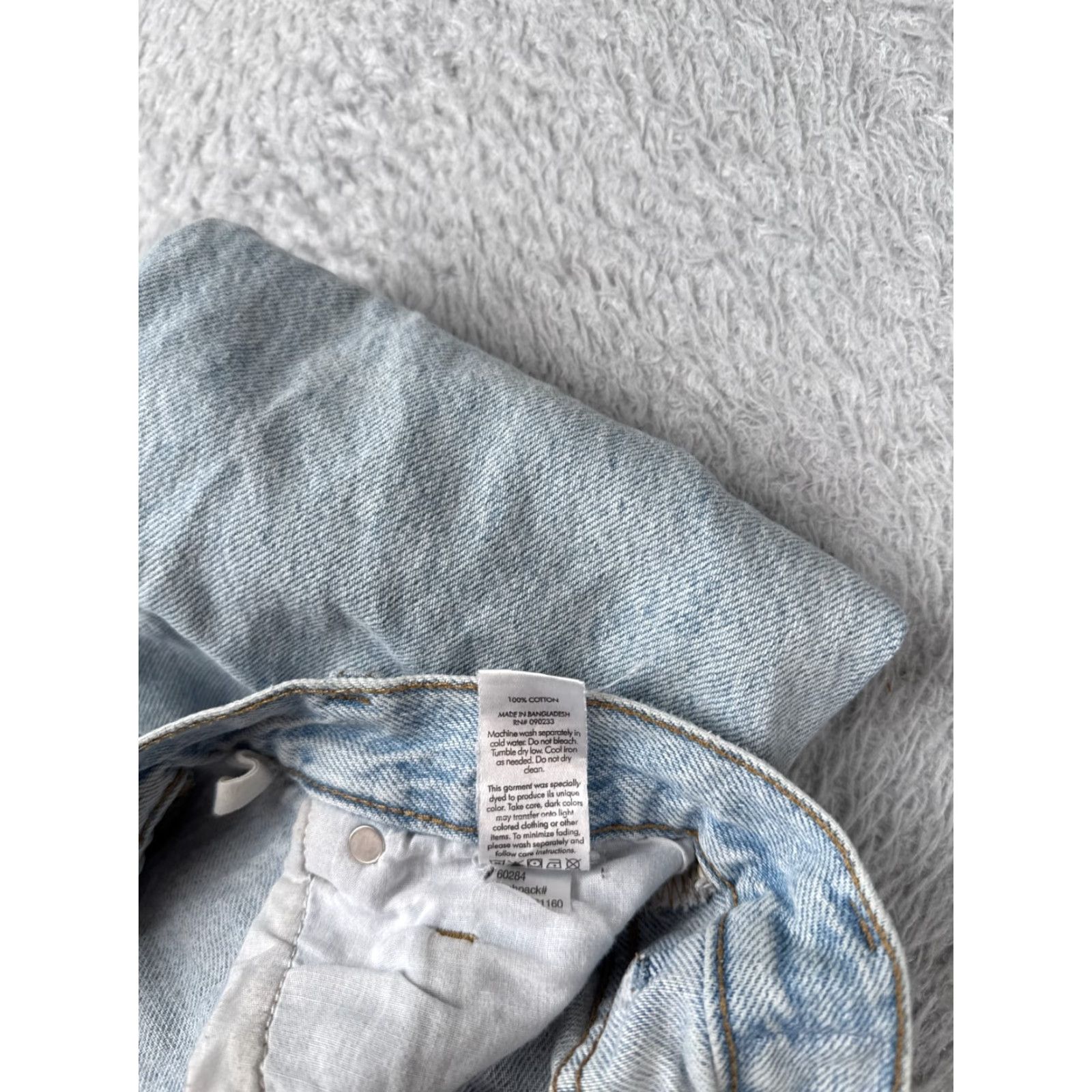 Pacsun Pacsun Women's Flared Jeans 24 Blue Light Denim High Rise Slit 90s Style Size 42" / US 20 - 7 Thumbnail