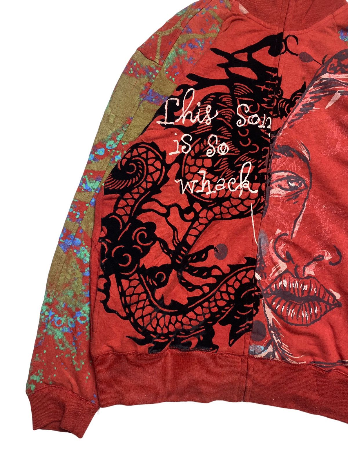 Custo Barcelona 2000s Custo Barcelona - Printed Face Track Top Size US L / EU 52-54 / 3 - 5 Thumbnail