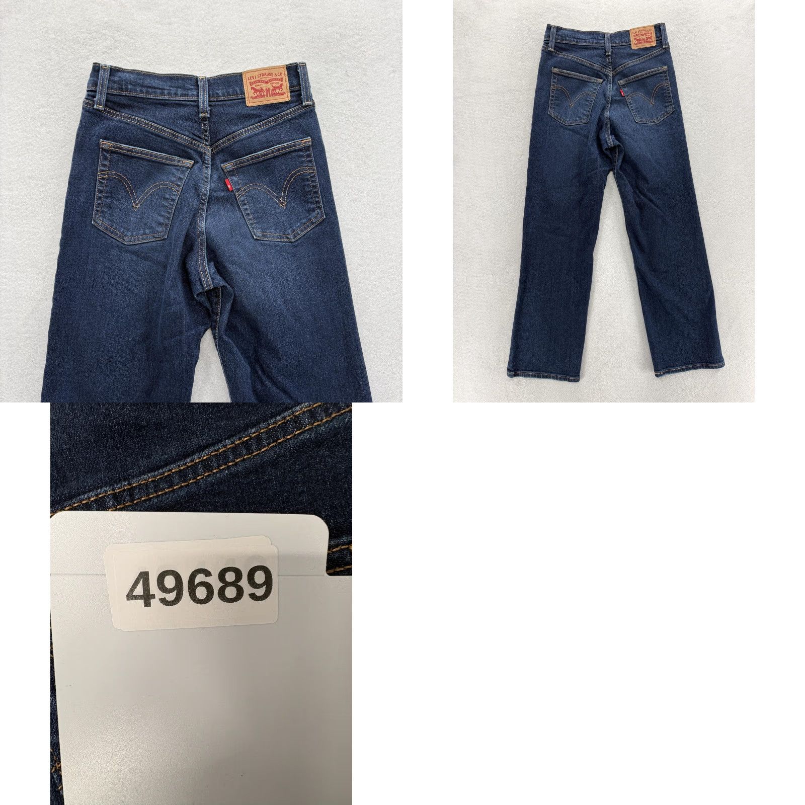 Levi's Levis Blue Jeans Womens High Rise Distressed Ribcage Straight 26 Denim Pants 5-Pocket Size 26" / US 2 / IT 38 - 9 Thumbnail