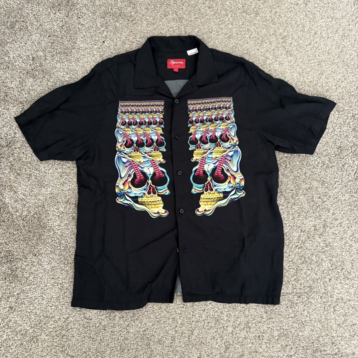 Supreme Viscose Skulls Short Sleeve Button-Up Size US M / EU 48-50 / 2 - 1 Thumbnail
