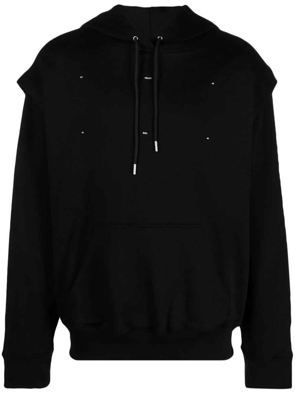 Heliot Emil Heliot Emil Black Cotton Logo Hoodie Size US S / EU 44-46 / 1 - 2 Thumbnail