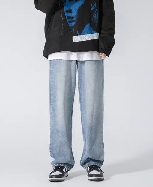 Japanese Brand Nana High street washed retro loose versatile jeans y2k Size US 32 / EU 48 - 1 Thumbnail