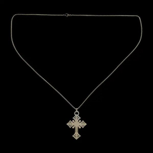 VIBE Cross Pendant Necklace Punk Chain Size ONE SIZE - 4 Thumbnail