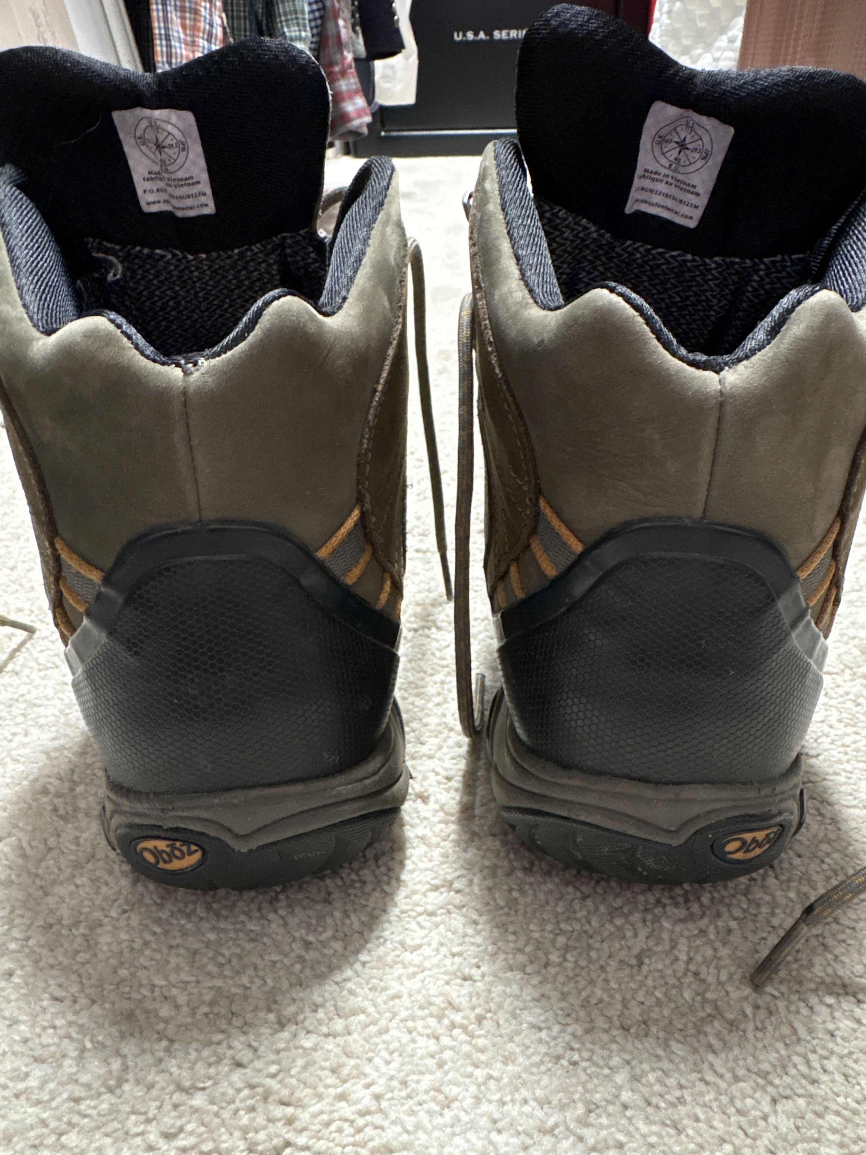 Oboz Oboz Men’s Bridger B Dry Mid Hiking Boots Size US 11.5 / EU 44-45 - 7 Thumbnail