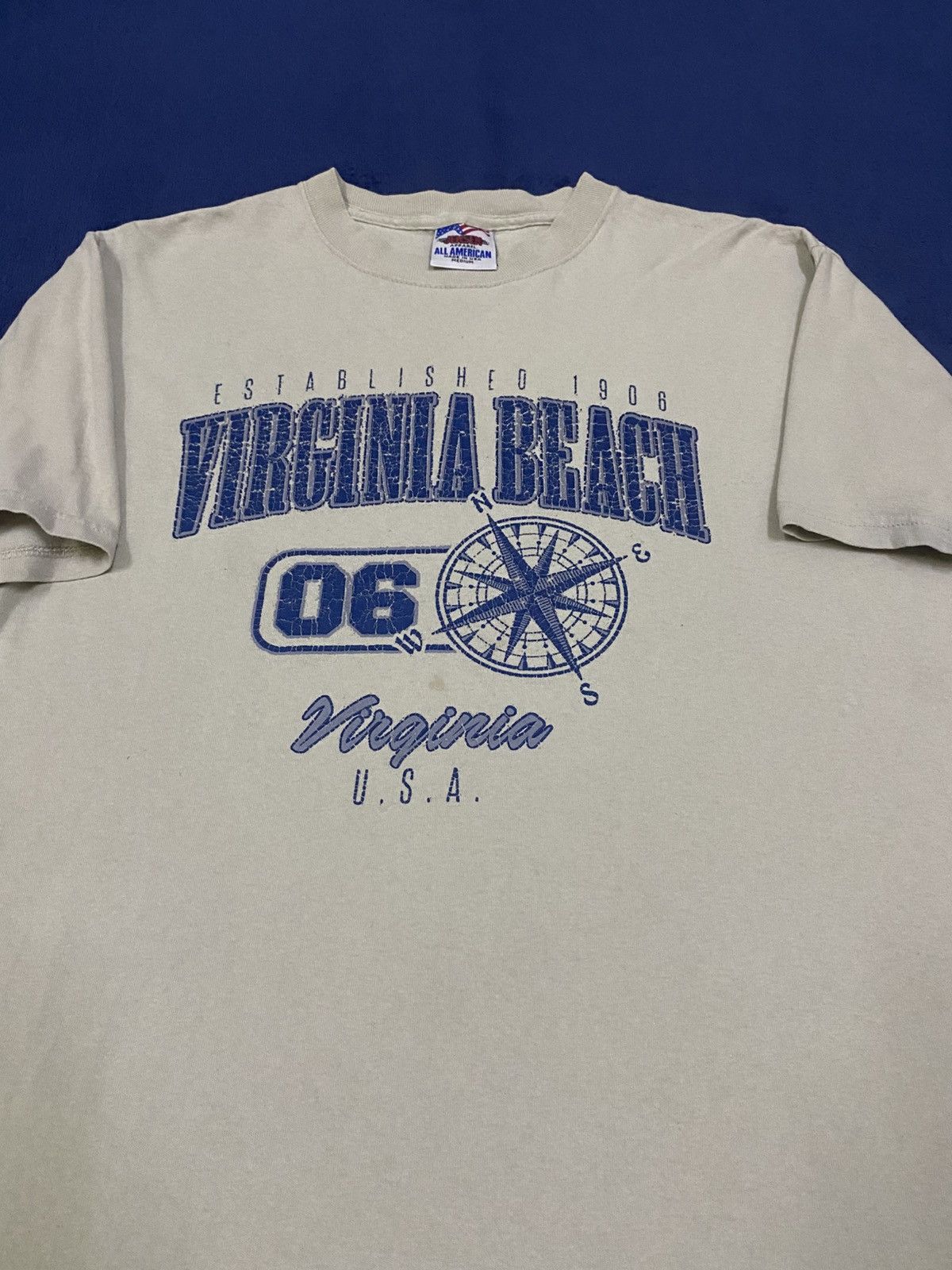 Vintage Vintage 90s Virgina Beach Tee Size US M / EU 48-50 / 2 - 1 Thumbnail
