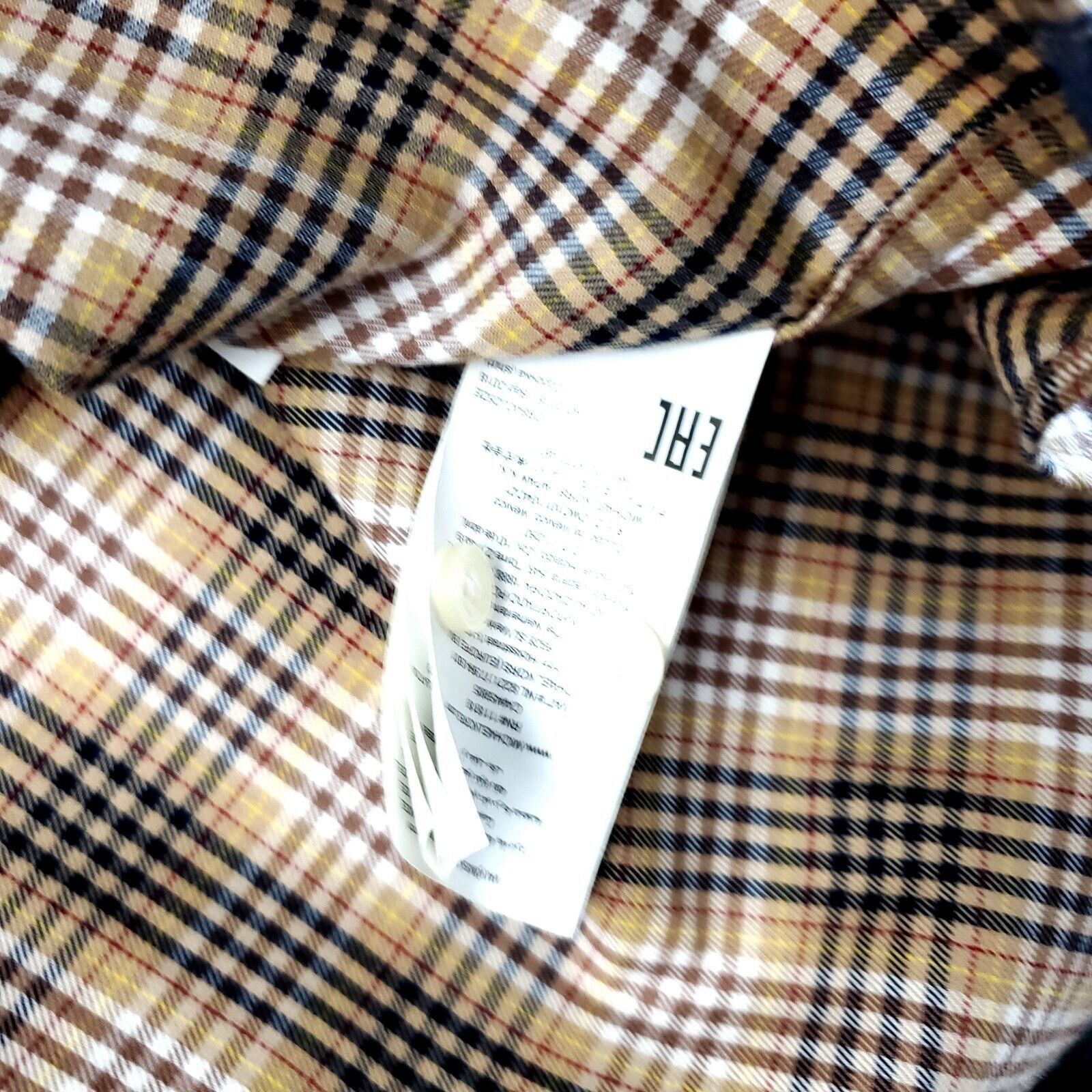 Michael Kors Michael Kors Slim Fit Button Down Brown Plaid Collared XL Co Size US XL / EU 56 / 4 - 7 Thumbnail